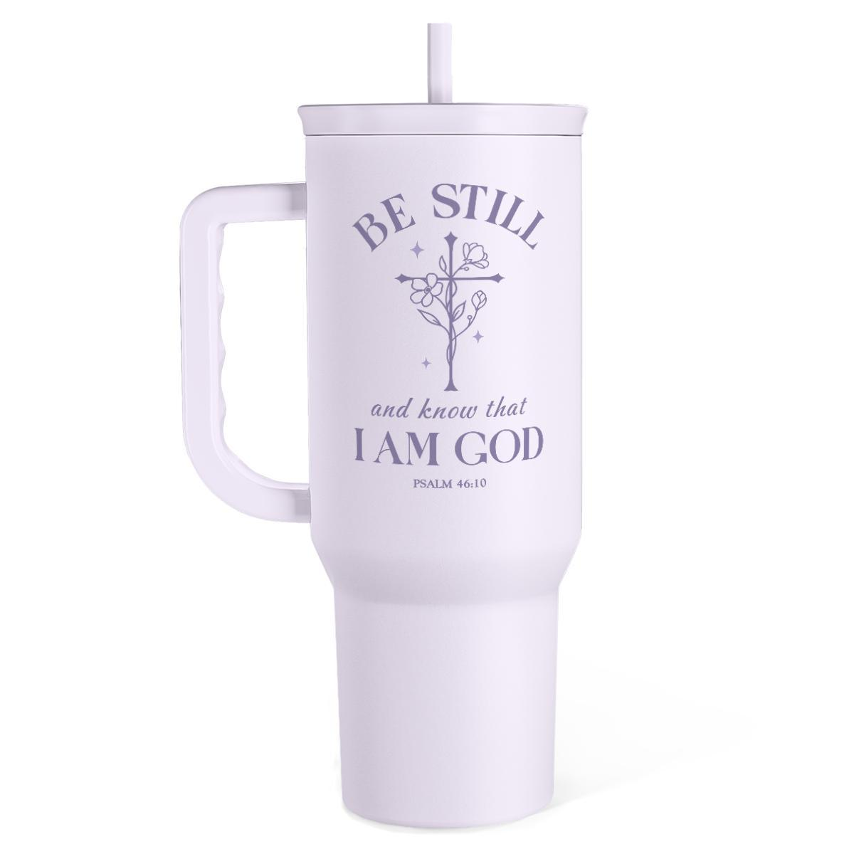 40oz Tumbler with Handle And Straw