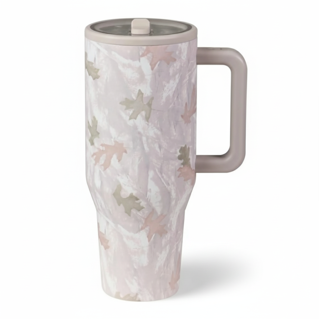 Insulated Travel Tumbler With Flip Straw