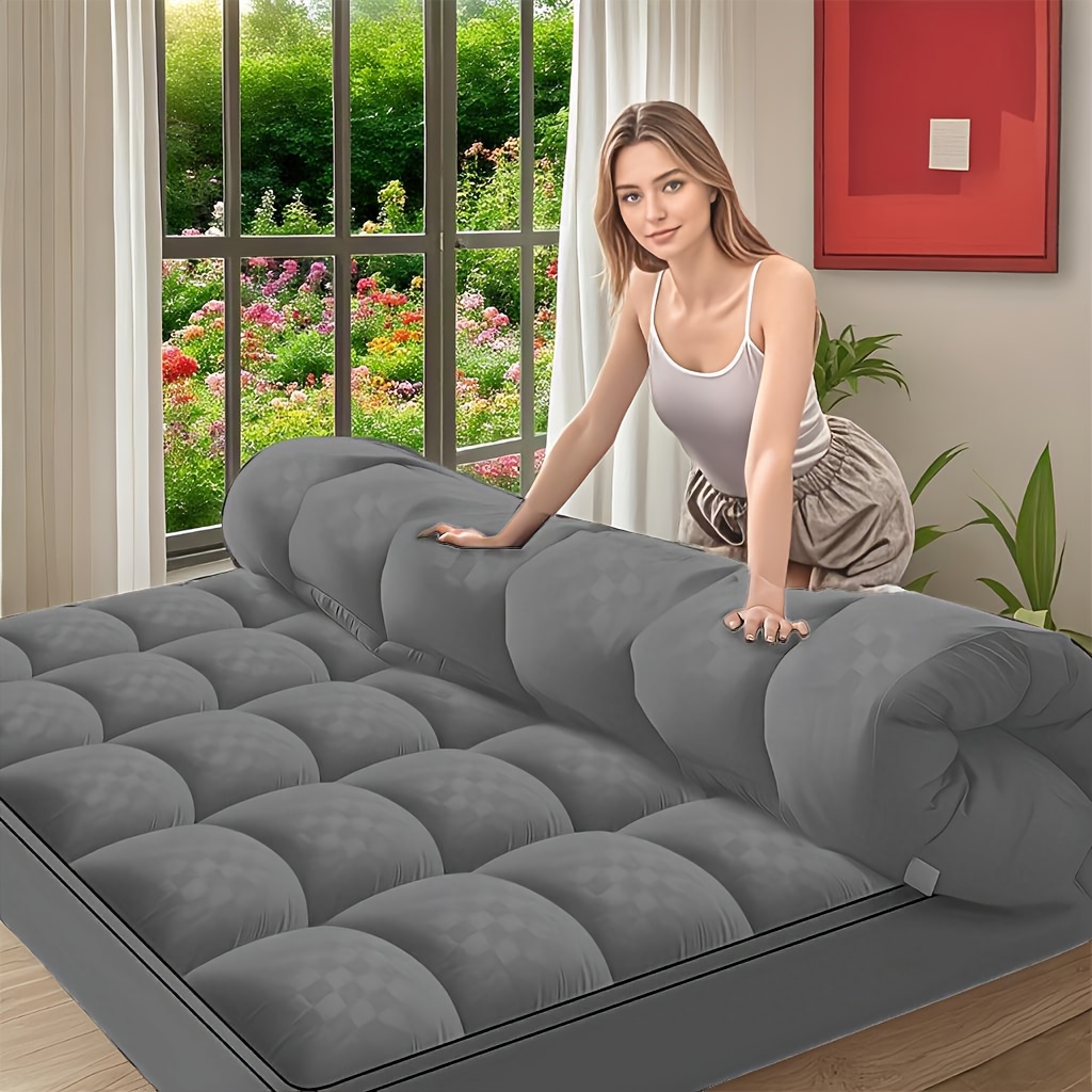 Mattress Topper, Extra Thick Mattress Pad Pillow Top Mattress Cover Quilted Fitted Mattress Protector Top Stretches Up 8-21" Deep Pocket Cooling
