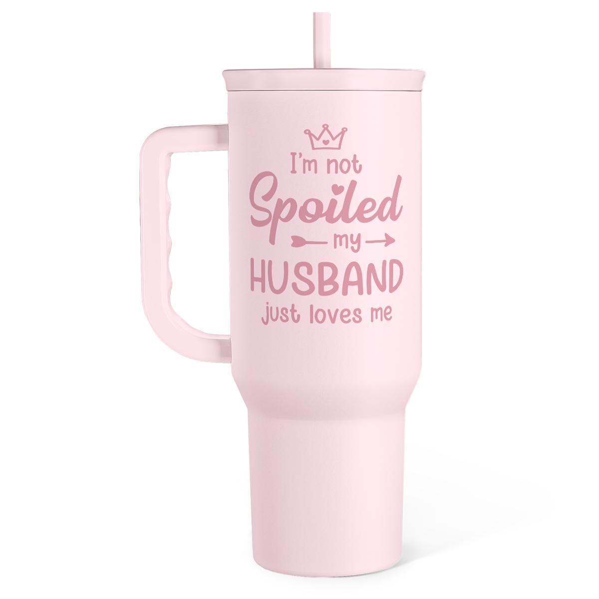 40oz Tumbler with Handle And Straw