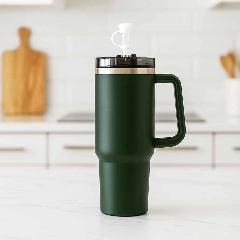 Cup Tumbler With Reusable Straw And Cleaning Brush Pack Of 6