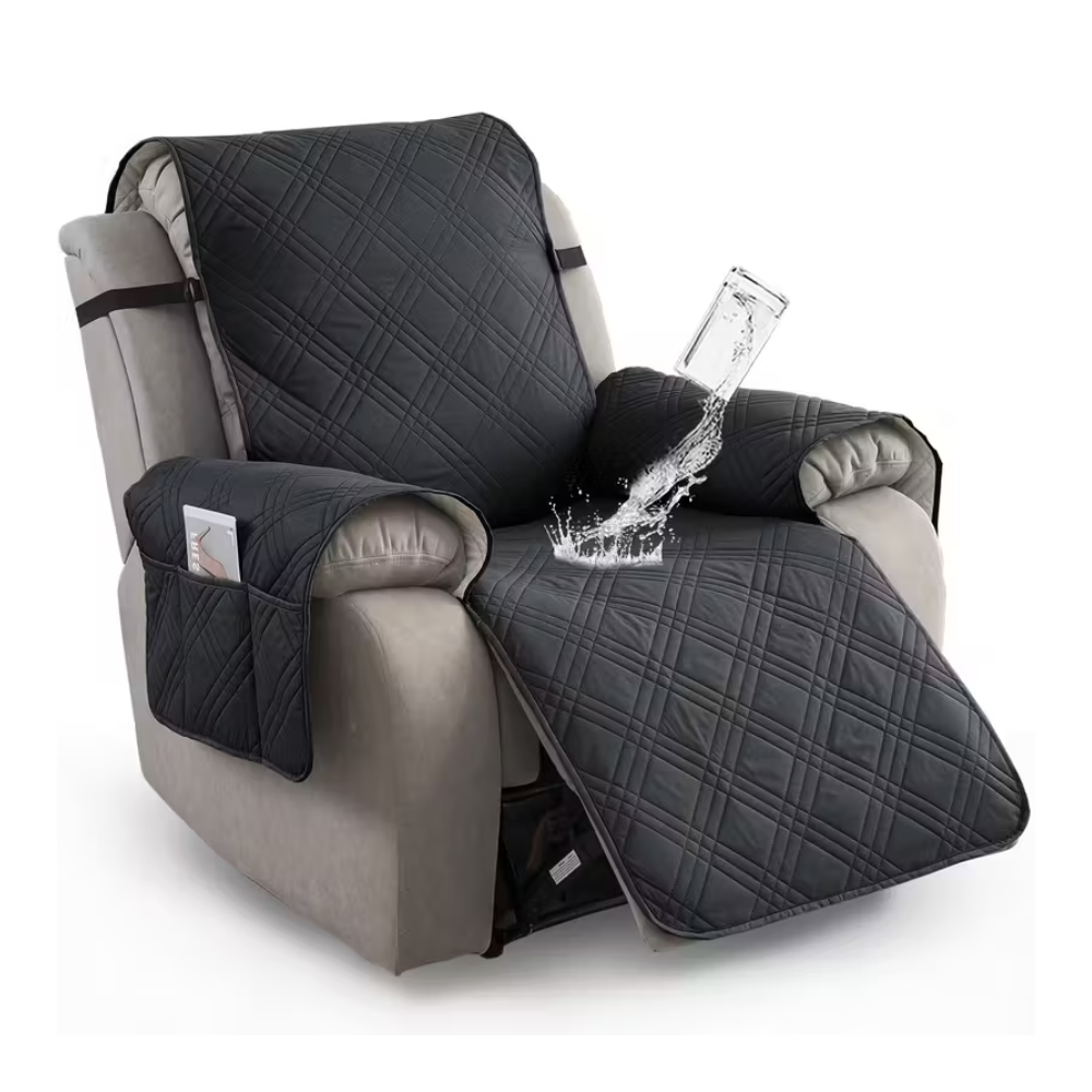 1pc 100% Waterproof Recliner Chair Cover, Non Slip Recliner Covers for Recliner Chair with Pocket, Pet Scratch-Resistant Sofa Slipcover, Washable Furniture Protector, Easy to Install for Living Room, Valentine's Day Gift, Valentine's Day Home Decor.