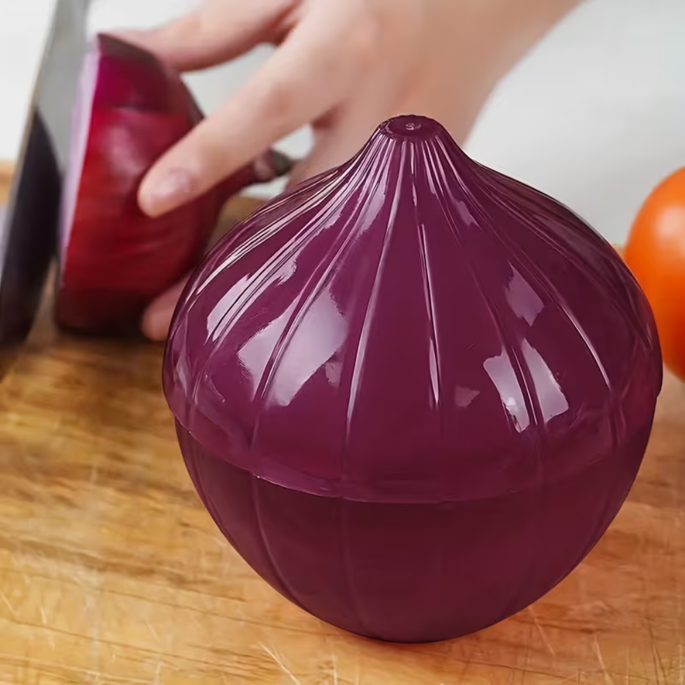 2 Pack Of Vegetable Shaped Onion Storage Container