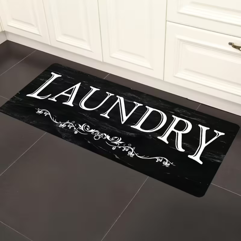 Text Pattern Floor Mat