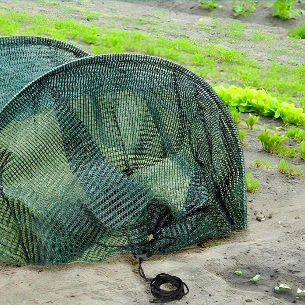 10ft 2-In-1 Portable Greenhouse And Garden Frost Tunnel Shade Net - Quick Release, Provides Shade And Heat