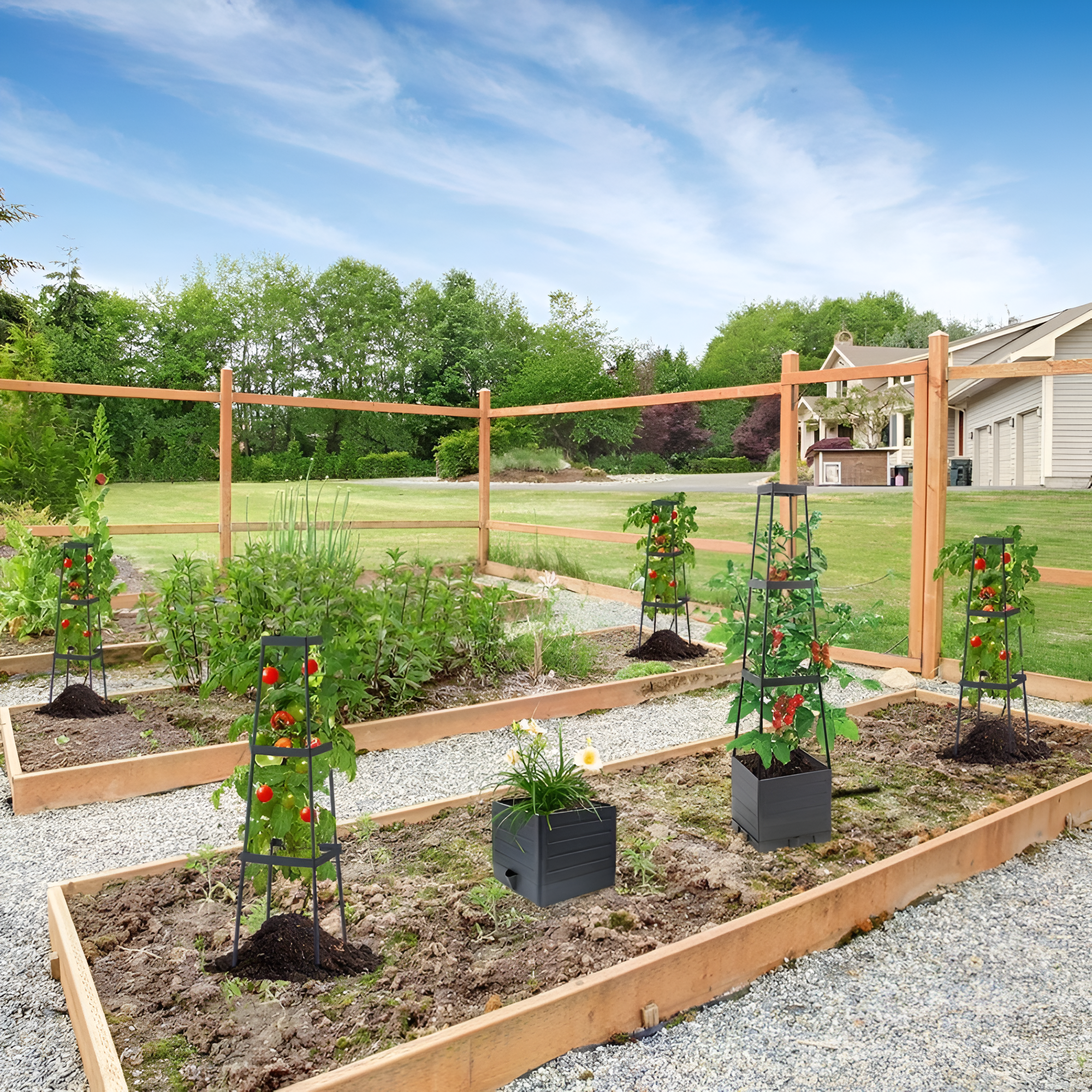 Vertical Garden Planter with Trellis