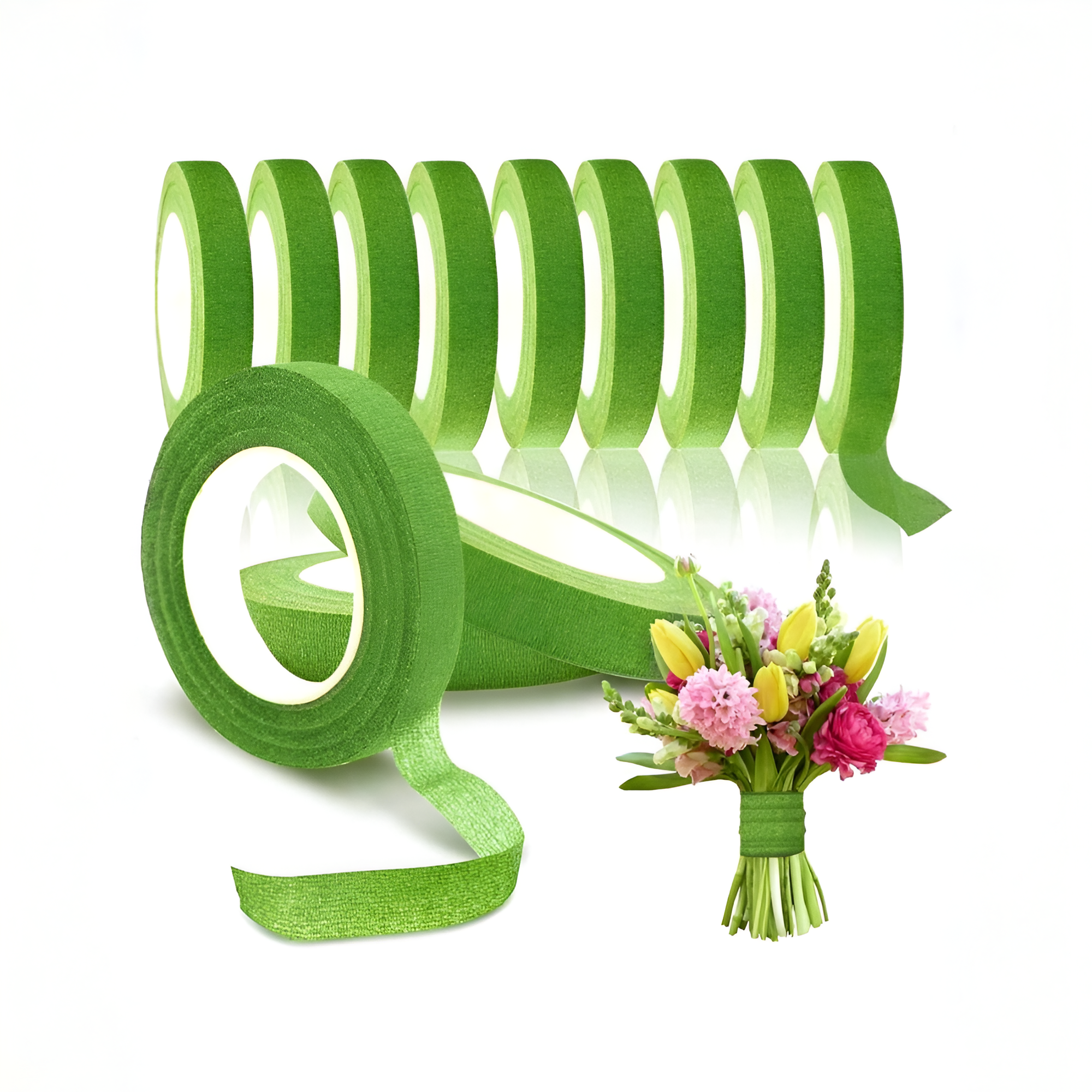 Floral Craft Tapes For Bouquet Stem Wrapping And Design Projects