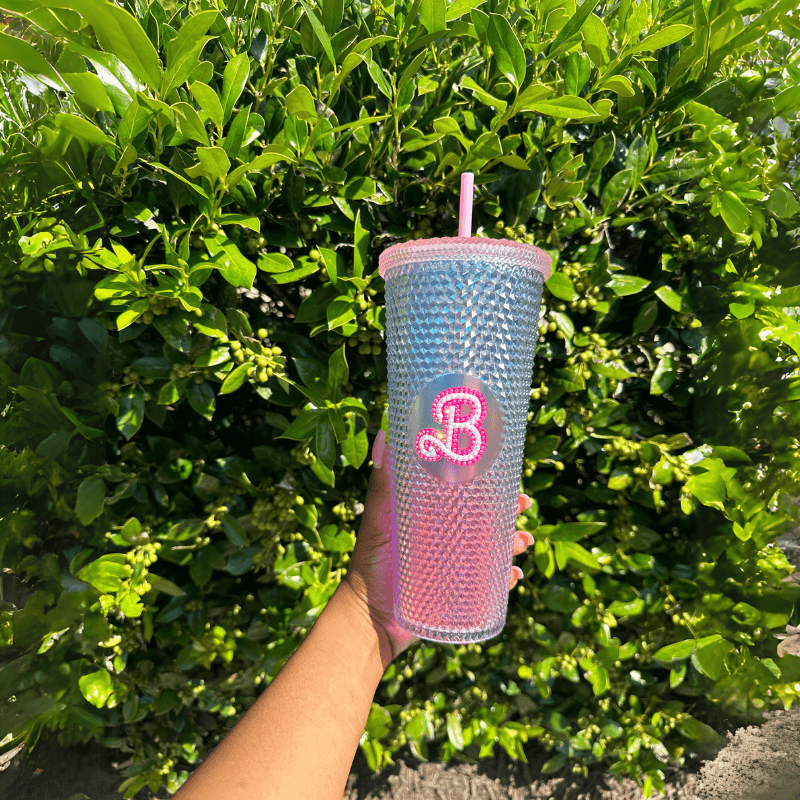 24Oz Textured Studded Tumbler - Insulated Drinkware With Straw-Bake Everything