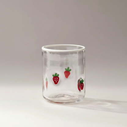 Transparent Juice Glass With Modern Design