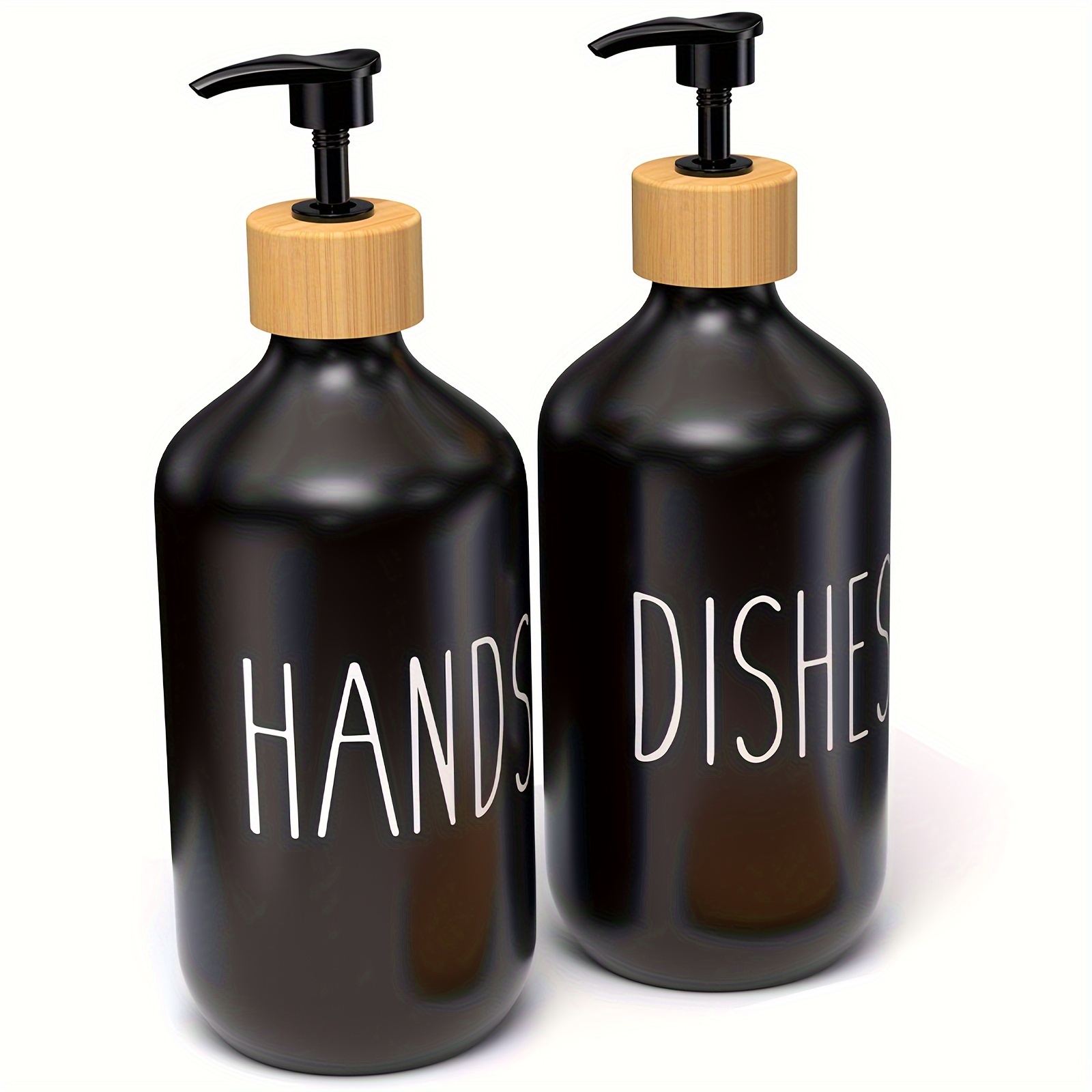 2pcs Soap Dispenser SetMatte Glass Soap Dispenser Set For Kitchen - Image 6