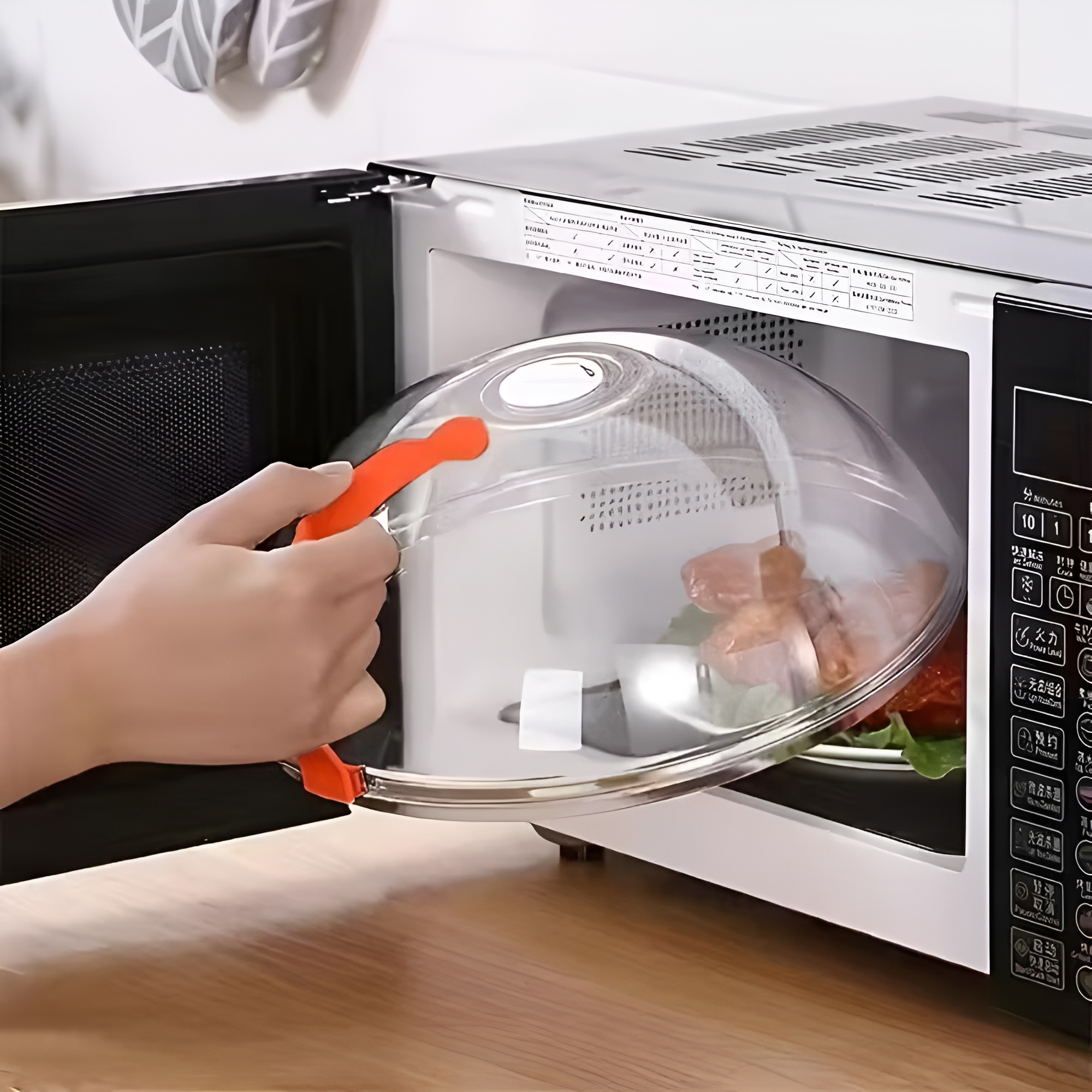  Microwave Splash Guard, Food Cover for Microwave, Anti-Splash And Anti-Oil Lid