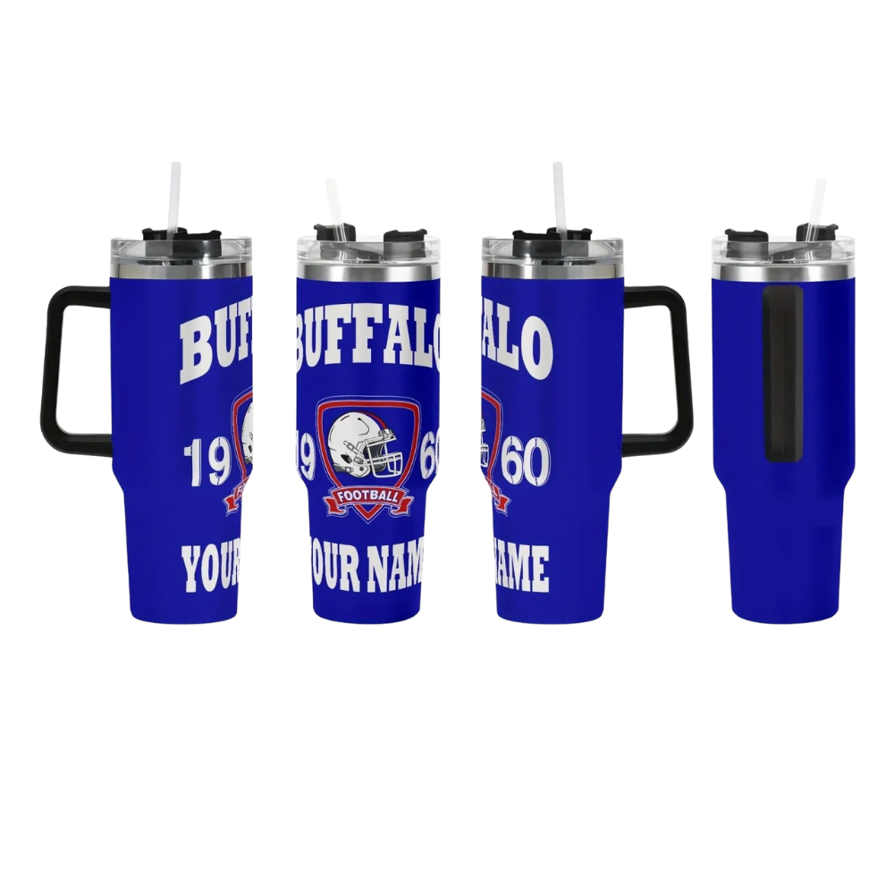 Buffalo Bills Football Themed Travel Mug