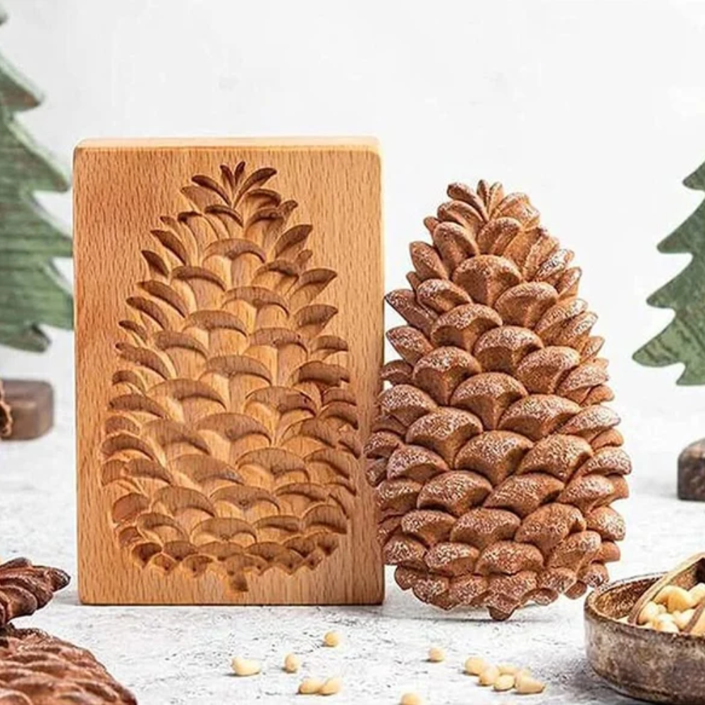 Wood Patterned Cookie Cutter - Embossing Mold For Cookies