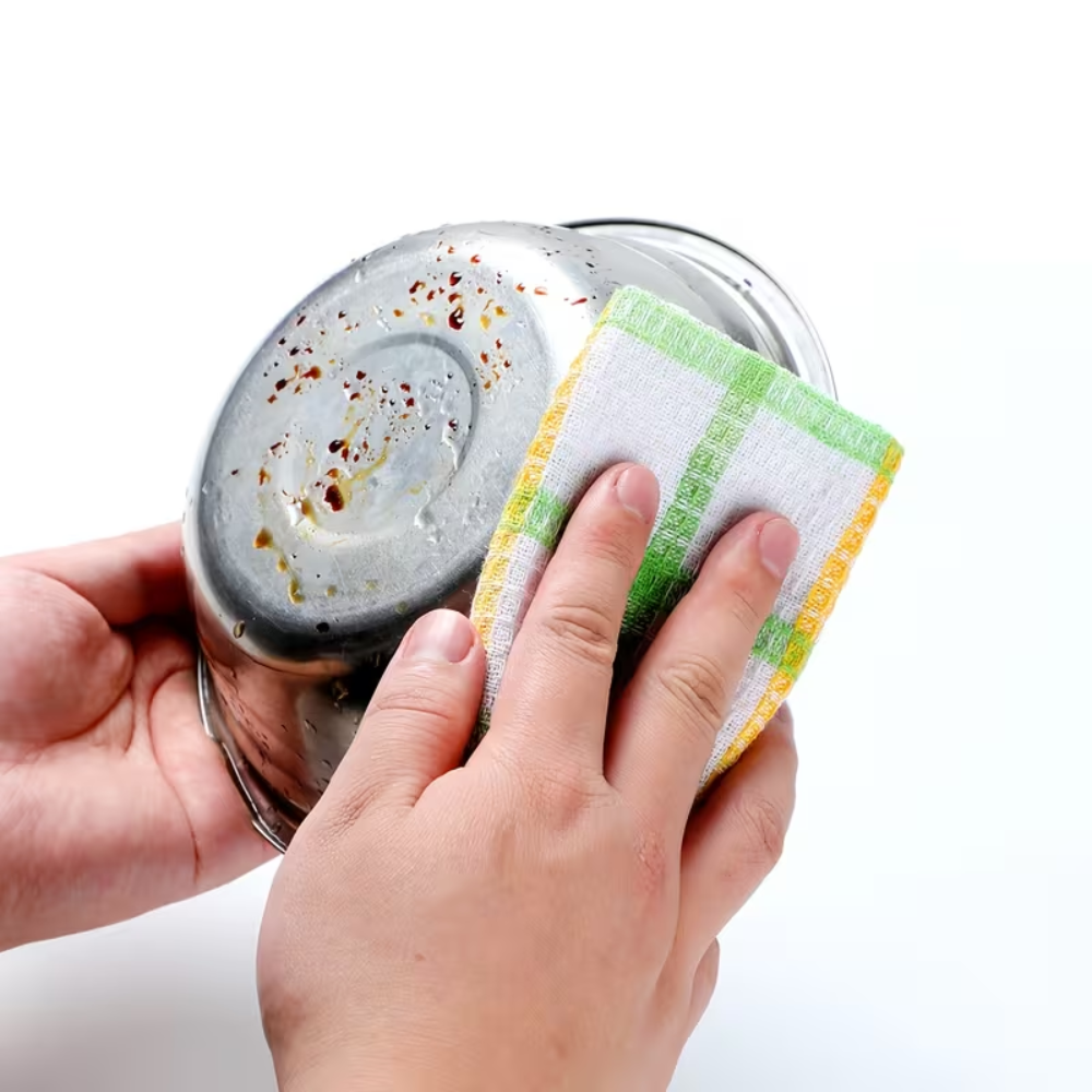 Set Of 12 Waffle Weave Space Theme Dish ClothsSet Of 12 Waffle Weave Dish Cloth Set - Image 4