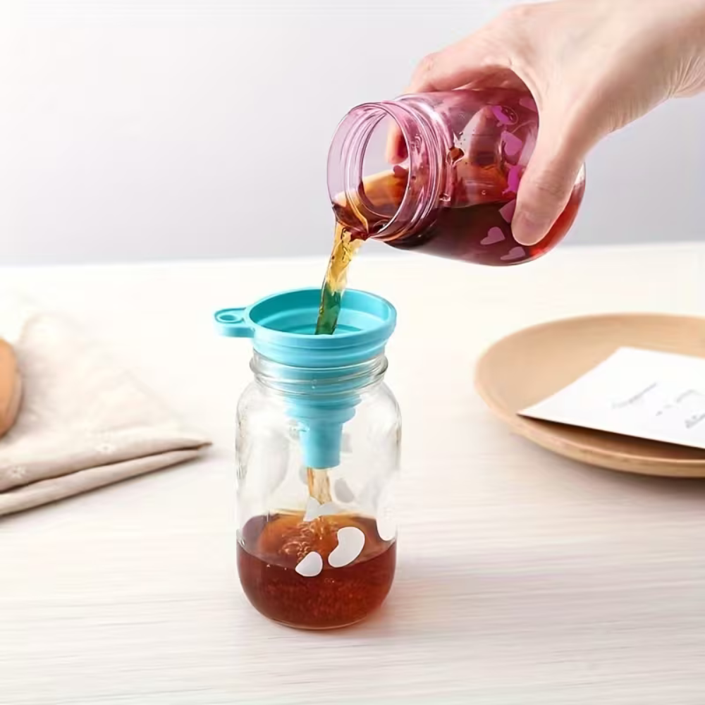 Collapsible Silicone Leakproof Versatile Kitchen Funnel