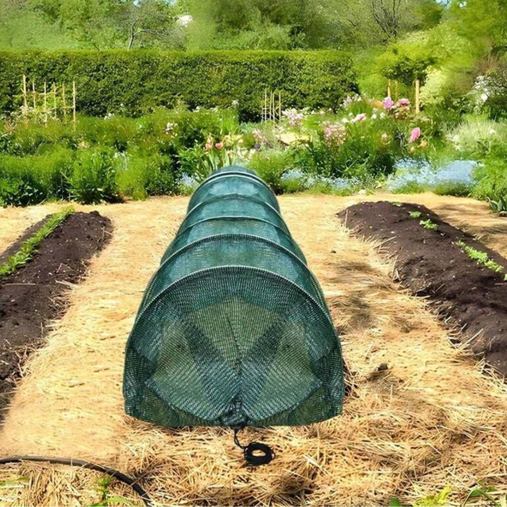 10ft 2-In-1 Portable Greenhouse And Garden Frost Tunnel Shade Net - Quick Release, Provides Shade And Heat