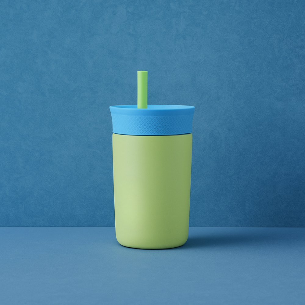 12oz Stainless Steel Plastic Kids Tumbler