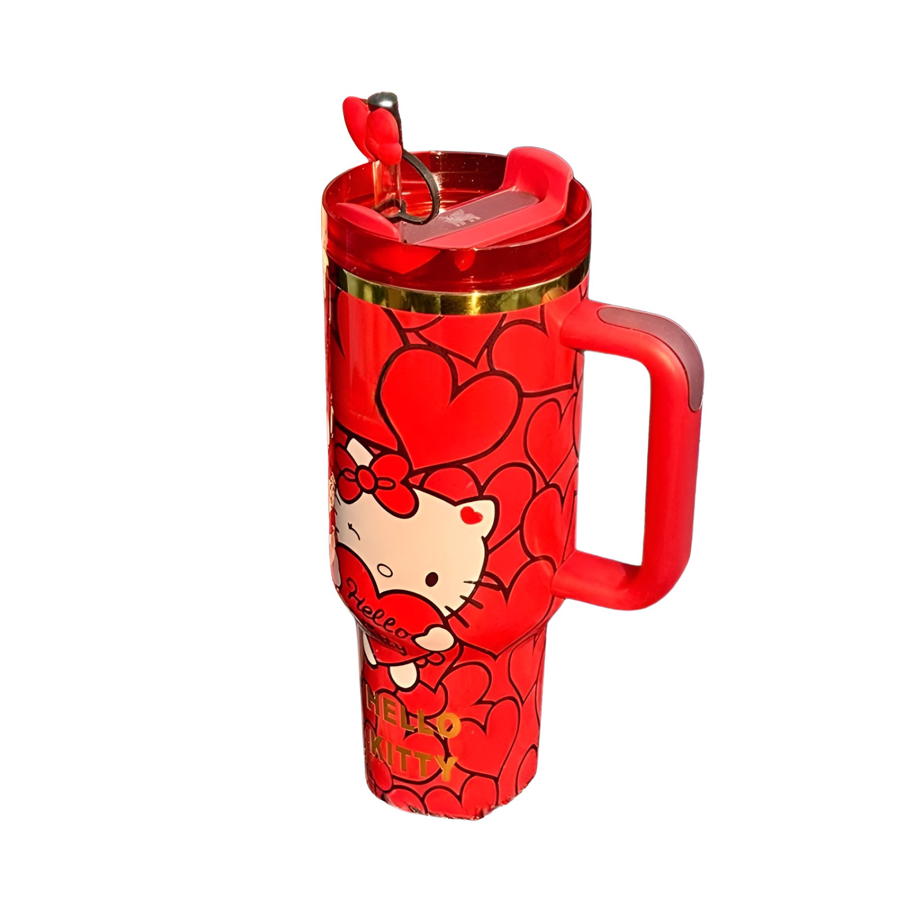 40oz Red Kitty Tumbler