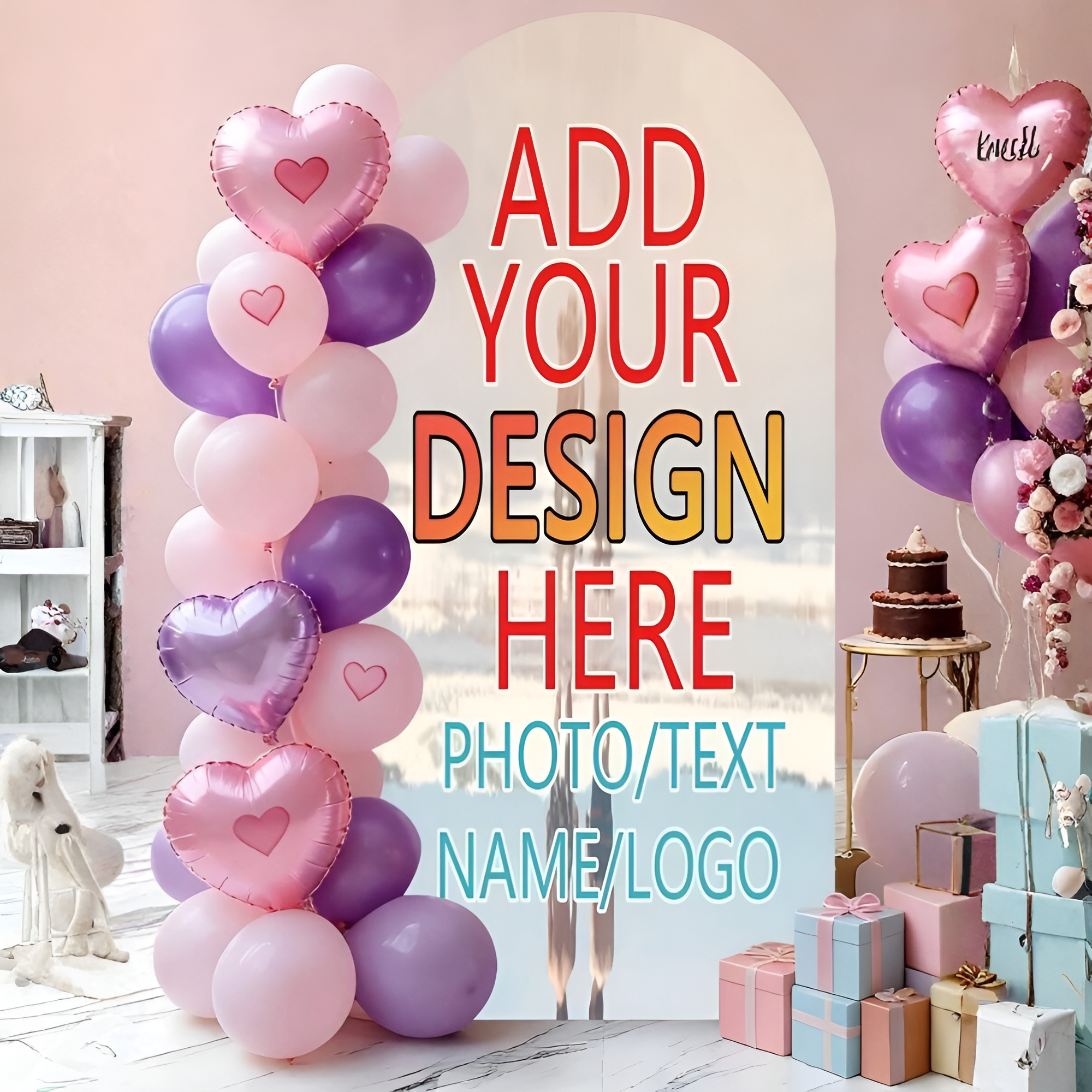 Customized Elastic Arch Cover - Graduation Arch