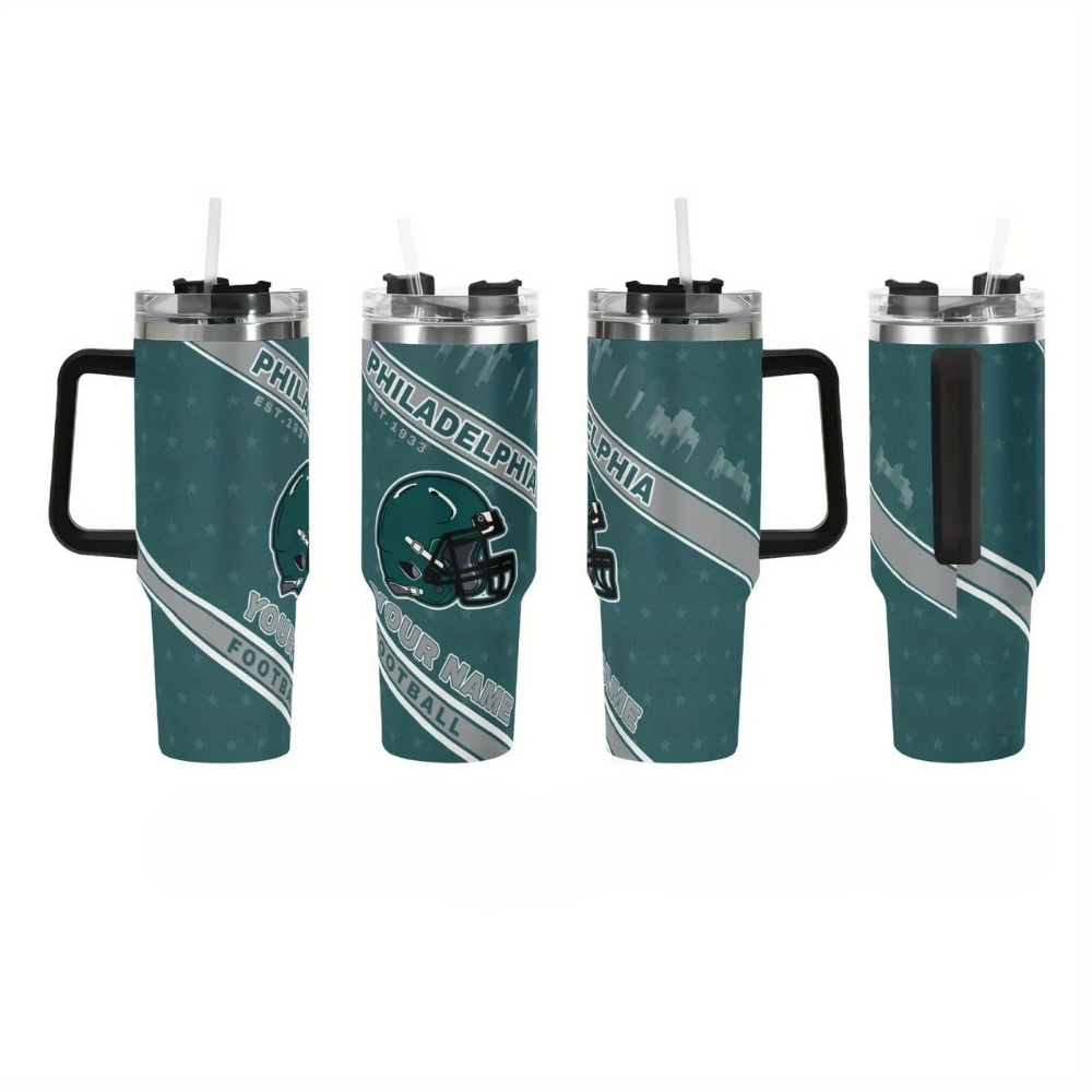 Philadelphia Football Themed 40oz Travel Mug