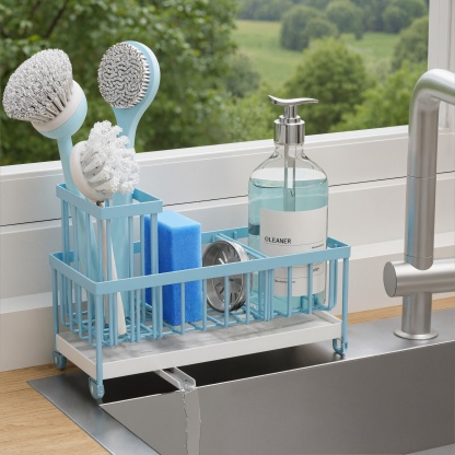 Rotating Spout Kitchen Sink Caddy