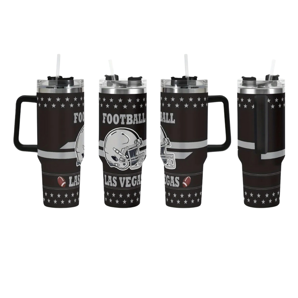 Las Vegas Raiders Themed Travel Mug
