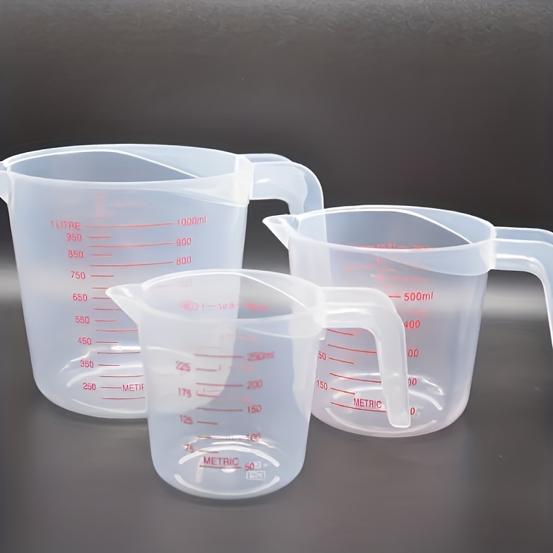 2 sets of 3pcs Nesting Measuring Cups Set3 Piece Plastic Measuring Cups For Kitchen - Image 2