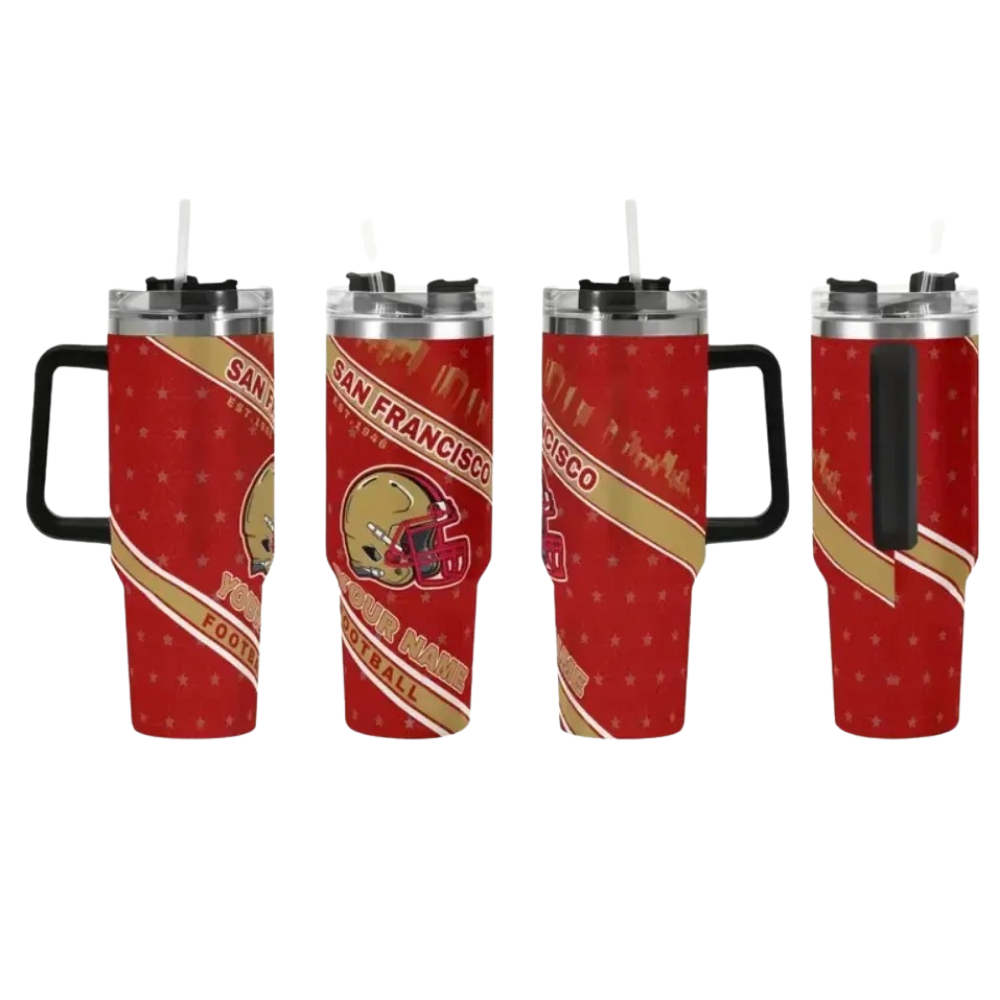 San Francisco 49ers Custom Name Travel Mug
