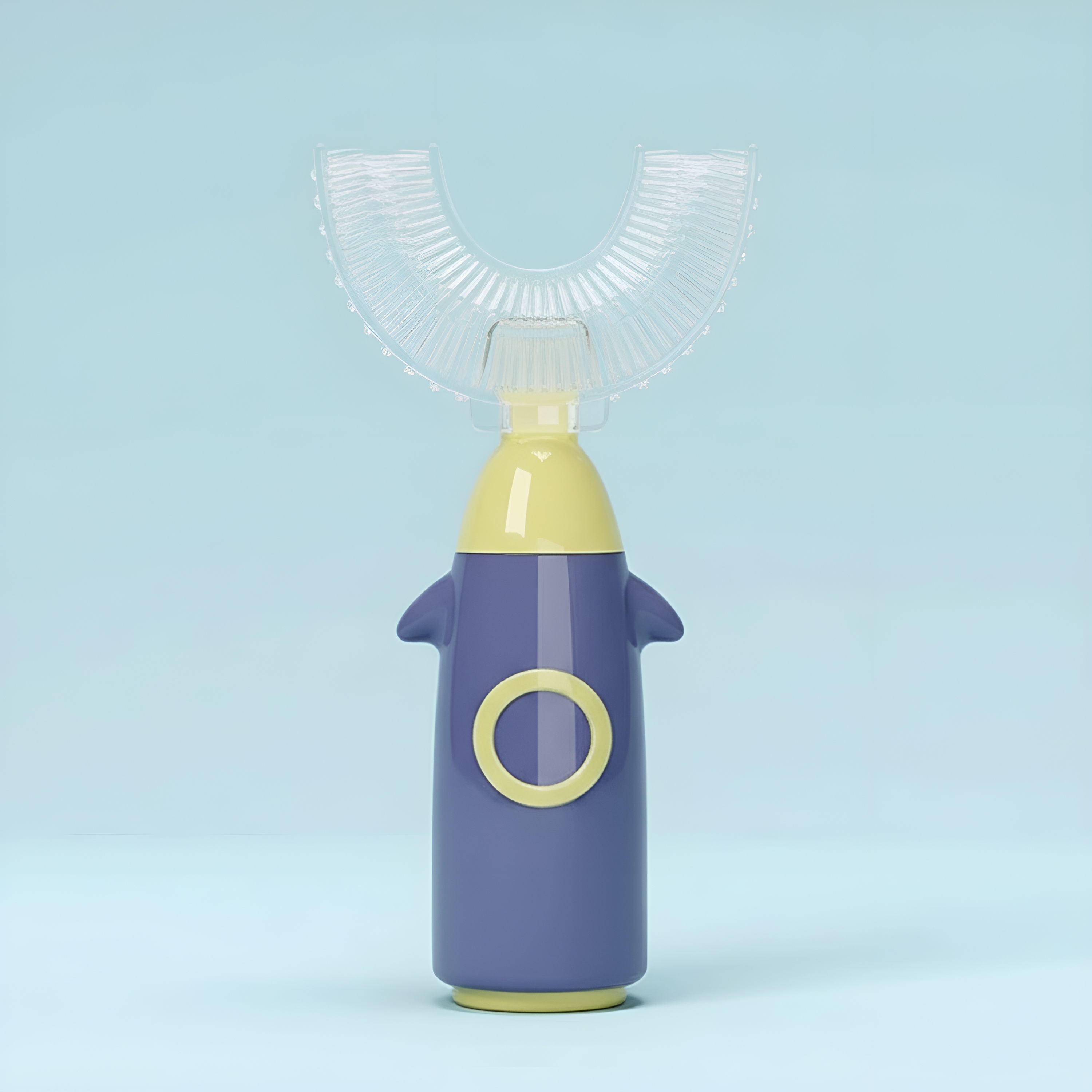 U Shaped Silicone Soft Bristle Manual Cleaning Brush For Kids