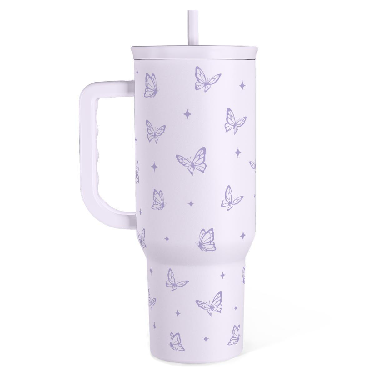 40oz Tumbler with Handle And Straw