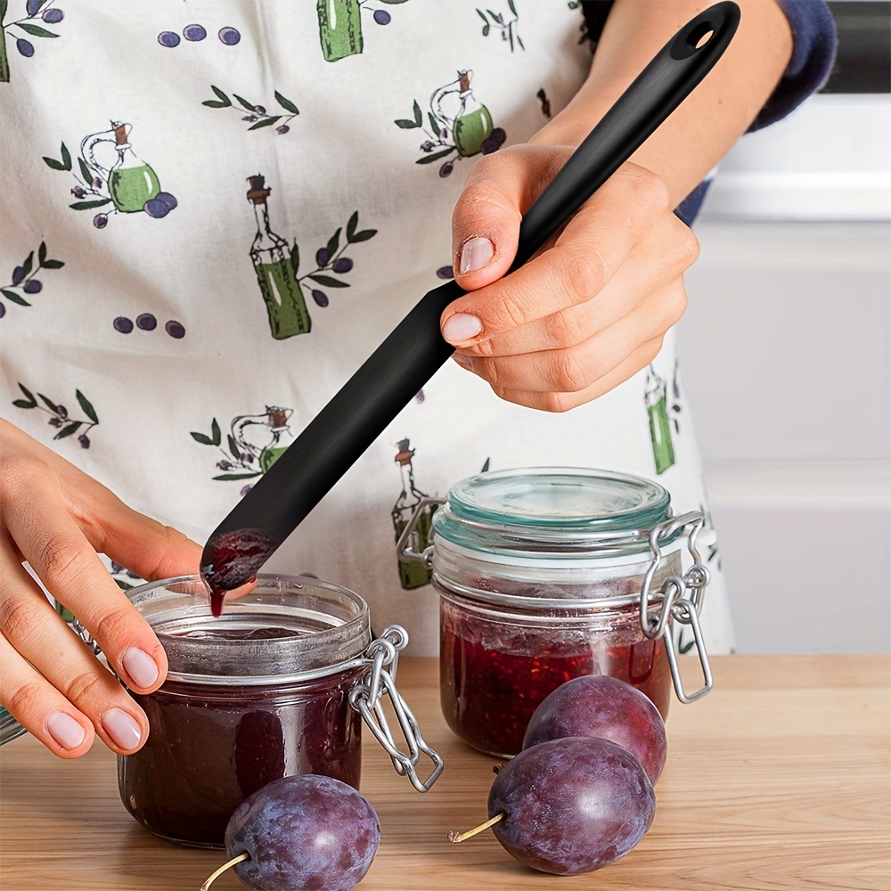 Food Grade Silicone Spatula For Jar Scraping Baking And Cooking