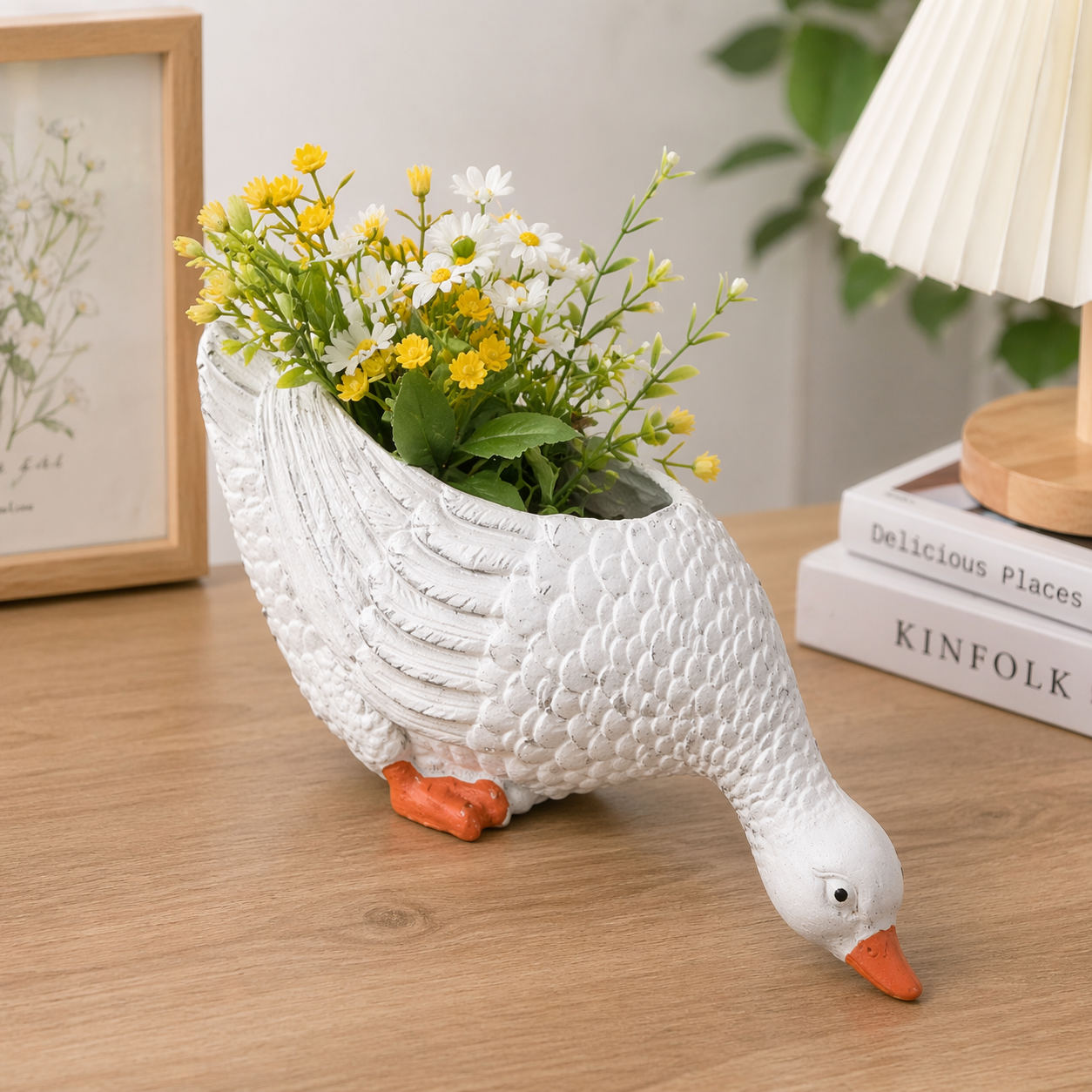 Realistic Animal Planter Decor For Outdoor Garden Or Balcony Display