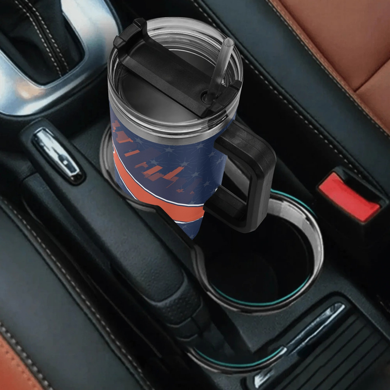 40oz Chicago Bears Football team Themed Stainless Steel Travel Tumbler