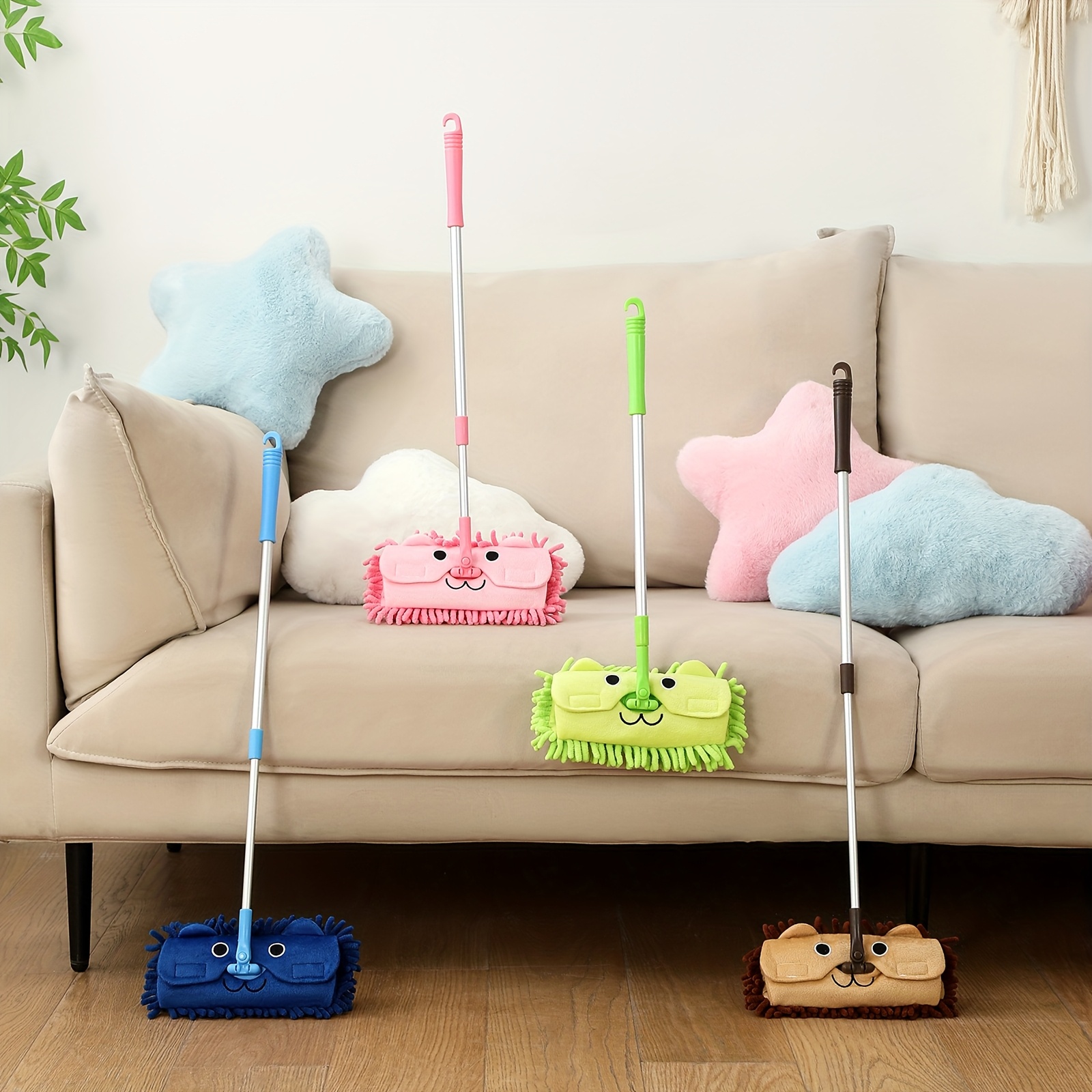 Bee Senor Mini Cleaning MopCartoon Character Design Mini Mop For Small Space Cleaning - Image 6