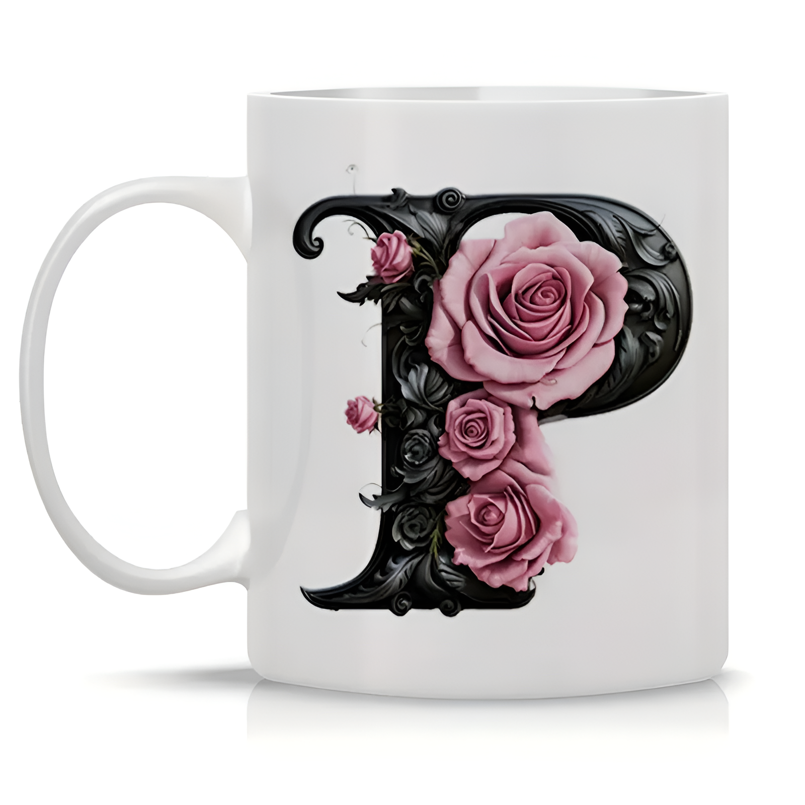 Floral Alphabet Printed Ceramic Coffee MugFloral Alphabet Printed Ceramic Coffee Mug - Image 16