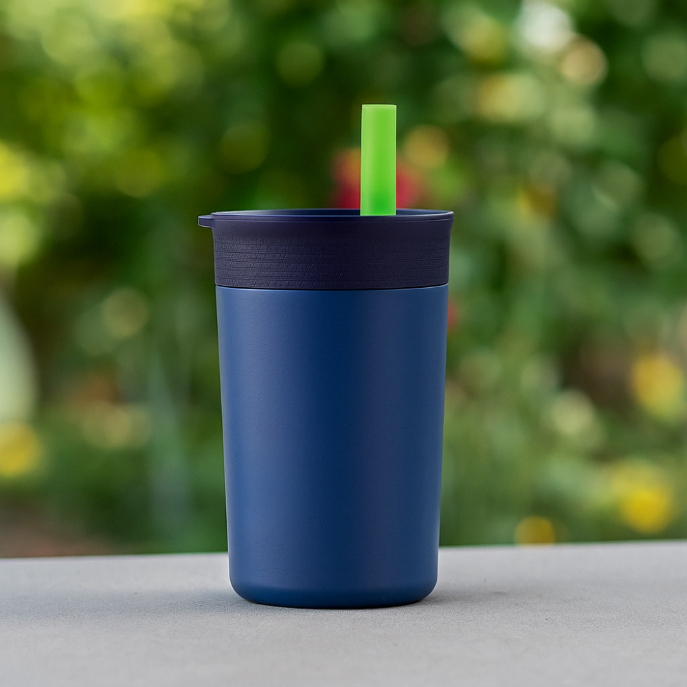 12oz Stainless Steel Plastic Kids Tumbler