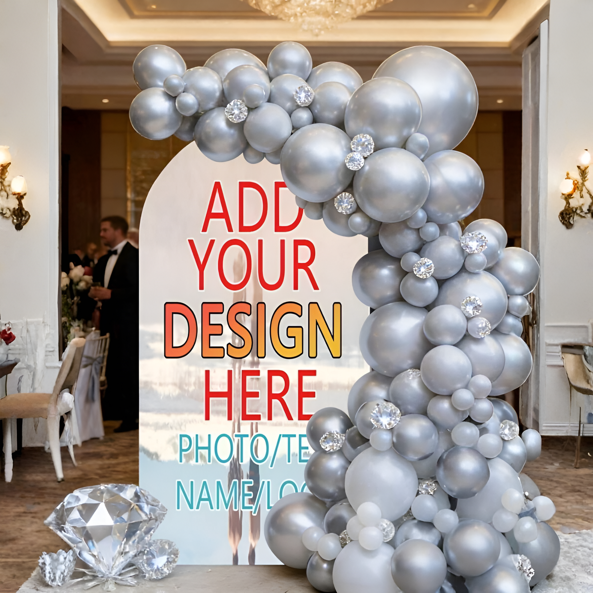 Customized Elastic Arch Cover - Graduation Arch