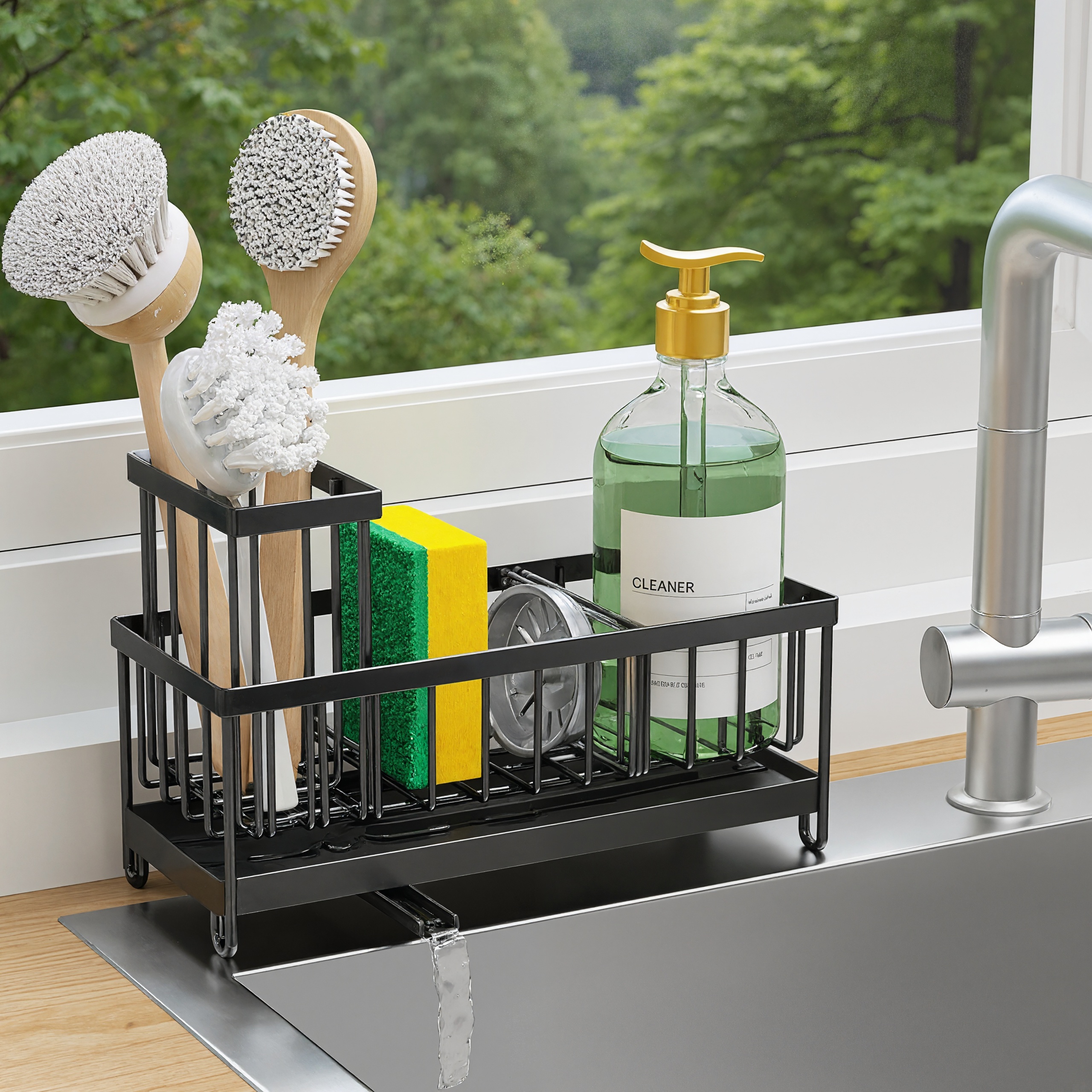 Rotating Spout Kitchen Sink Caddy