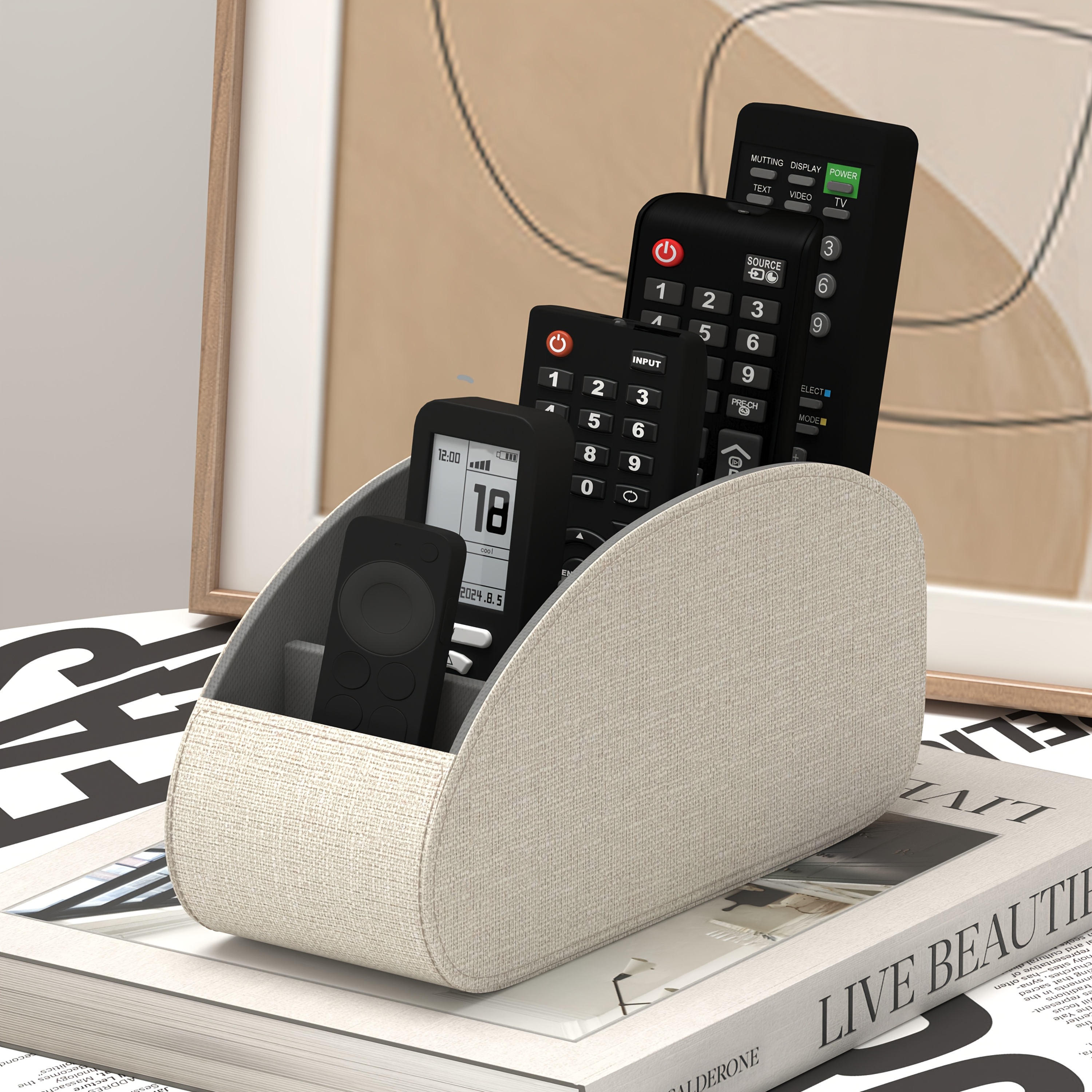 1pc PU Remote Control Holder