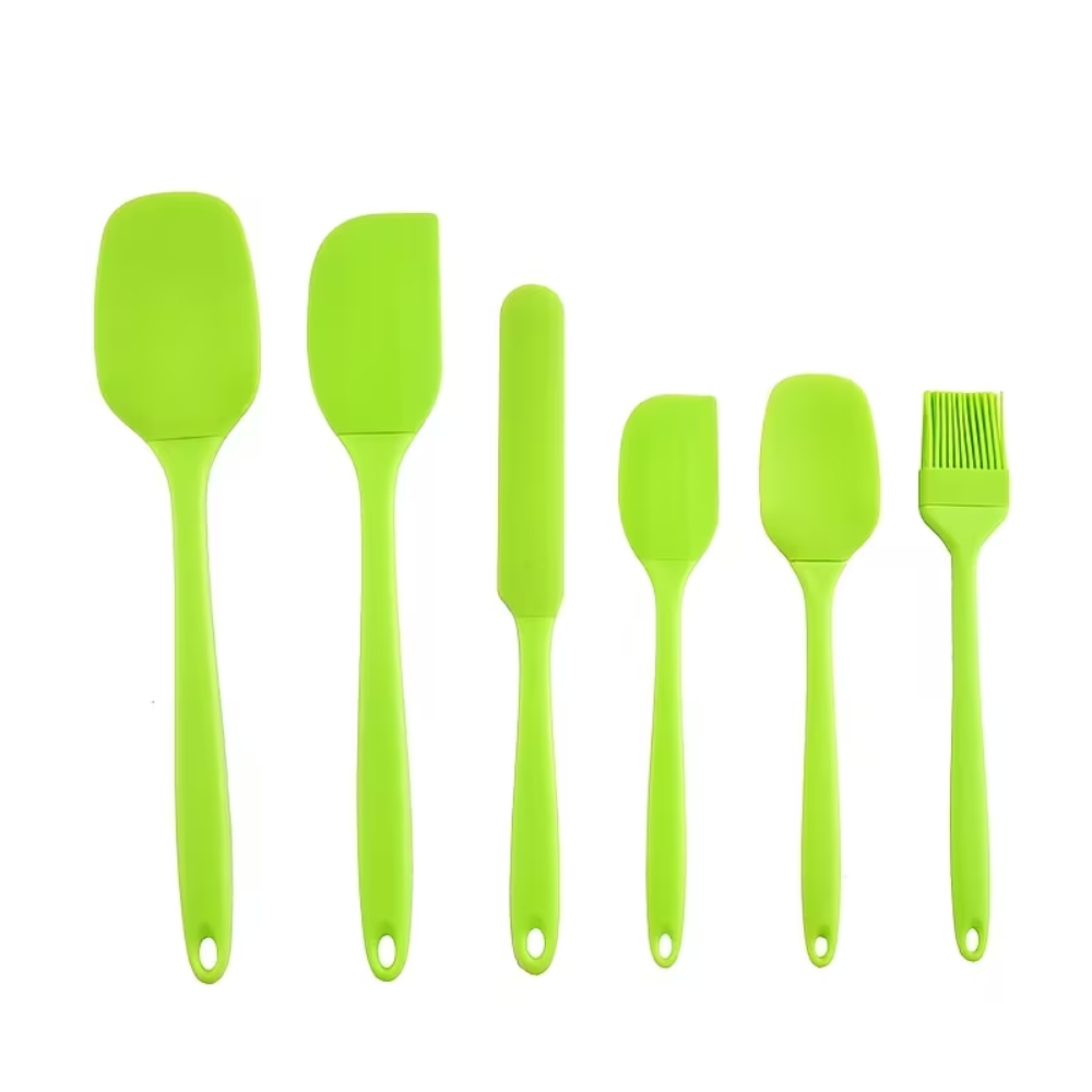 6piece  Silicone Kitchen Cooking Tools Baking Tools Kitchen Tableware Nordic6 Piece Silicone Kitchen Baking Spatula Set - Image 5