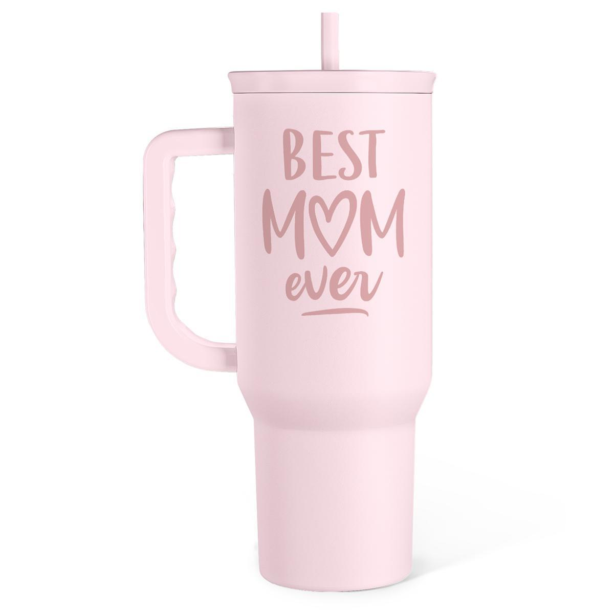 40oz Tumbler with Handle And Straw