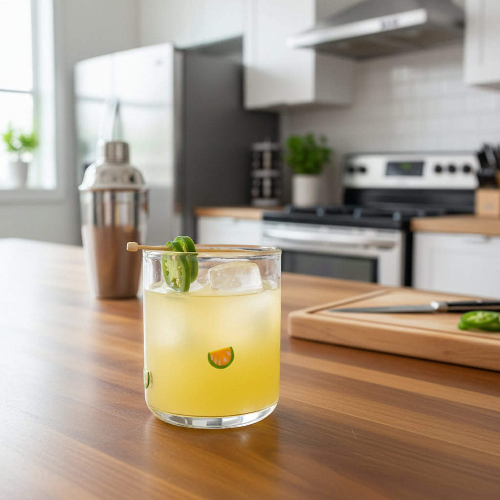 Transparent Juice Glass With Modern Design
