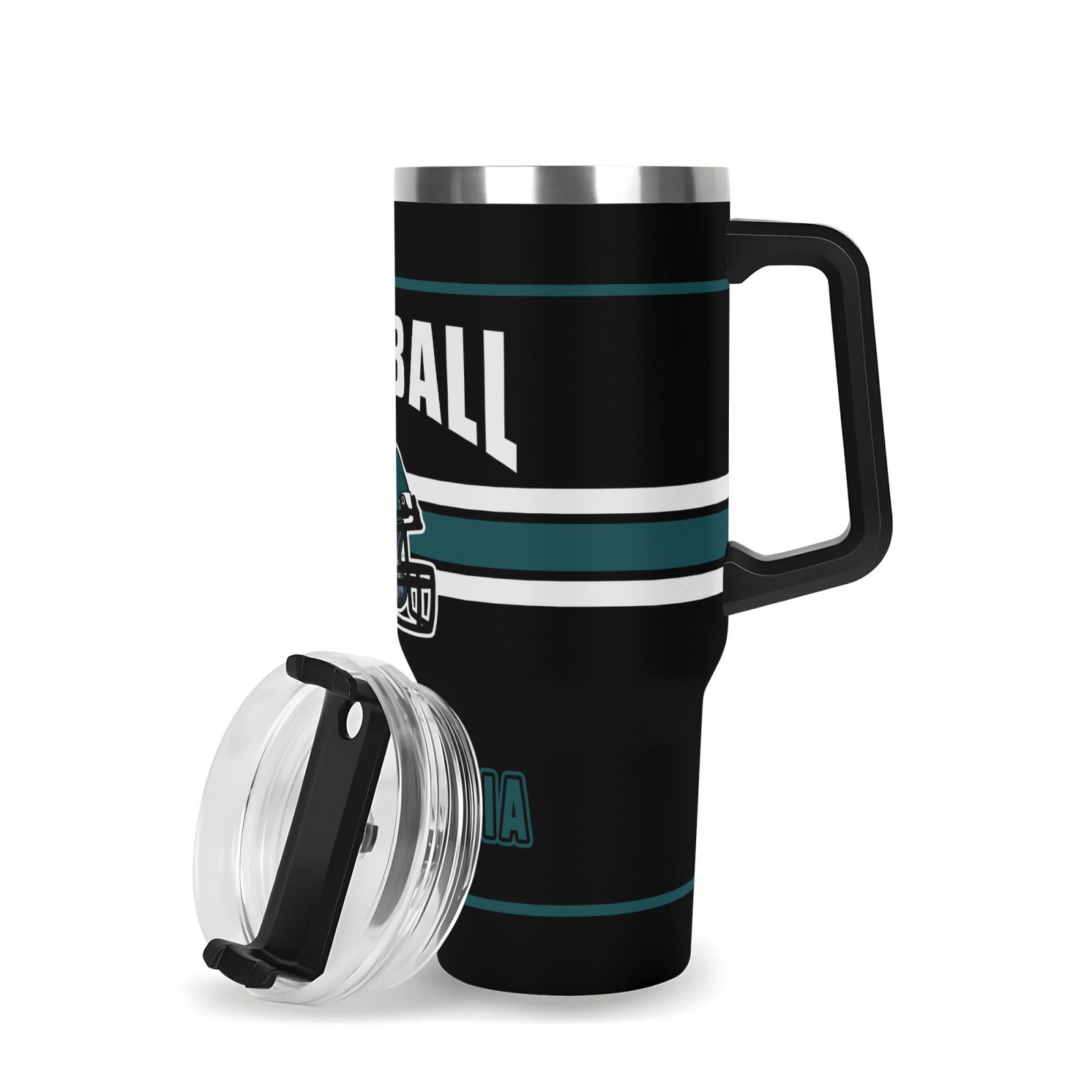 40oz Philadelphia Football Team Themed Stainless Steel Travel Cup40oz Philadelphia Eagles Football Team Themed Stainless Steel Travel Cup - Image 3