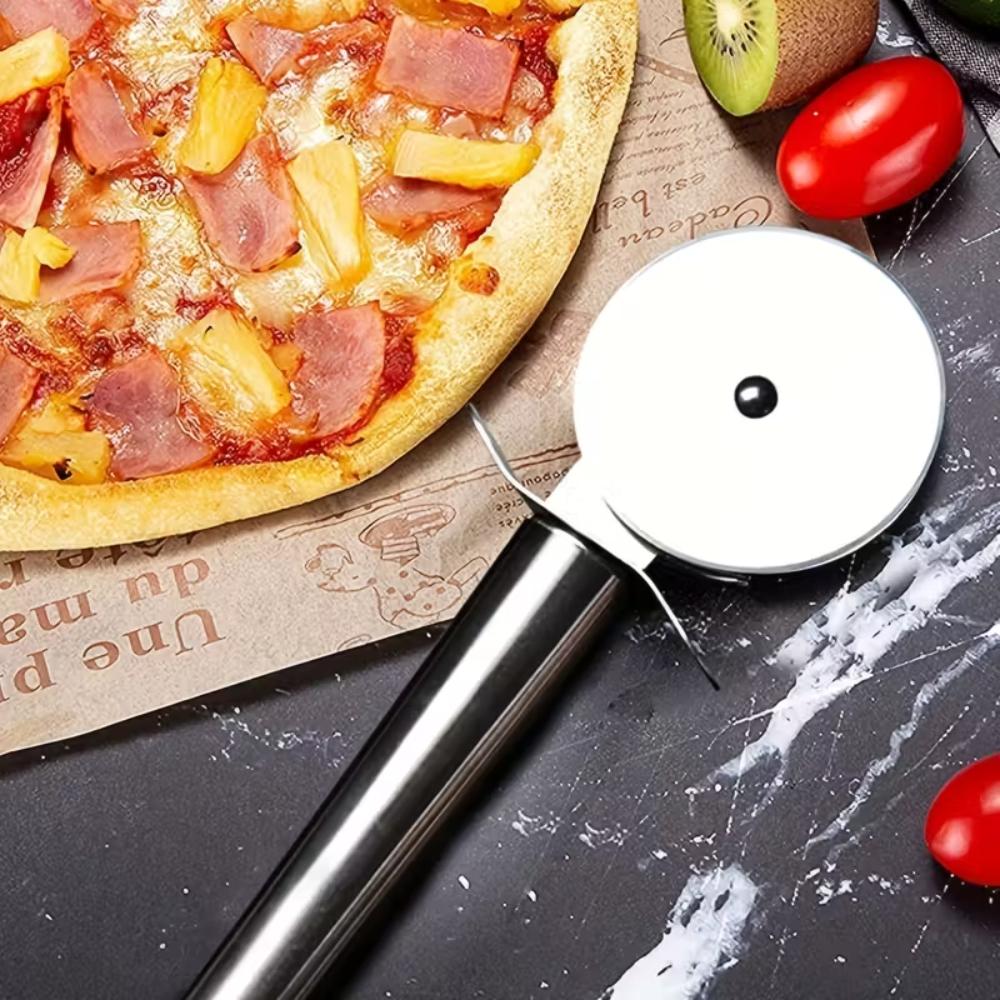 Pizza Cutter Wheel Stainless Steel Dough Roller Knife ToolPizza Cutter Wheel Dough Rolling Knife - Image 2