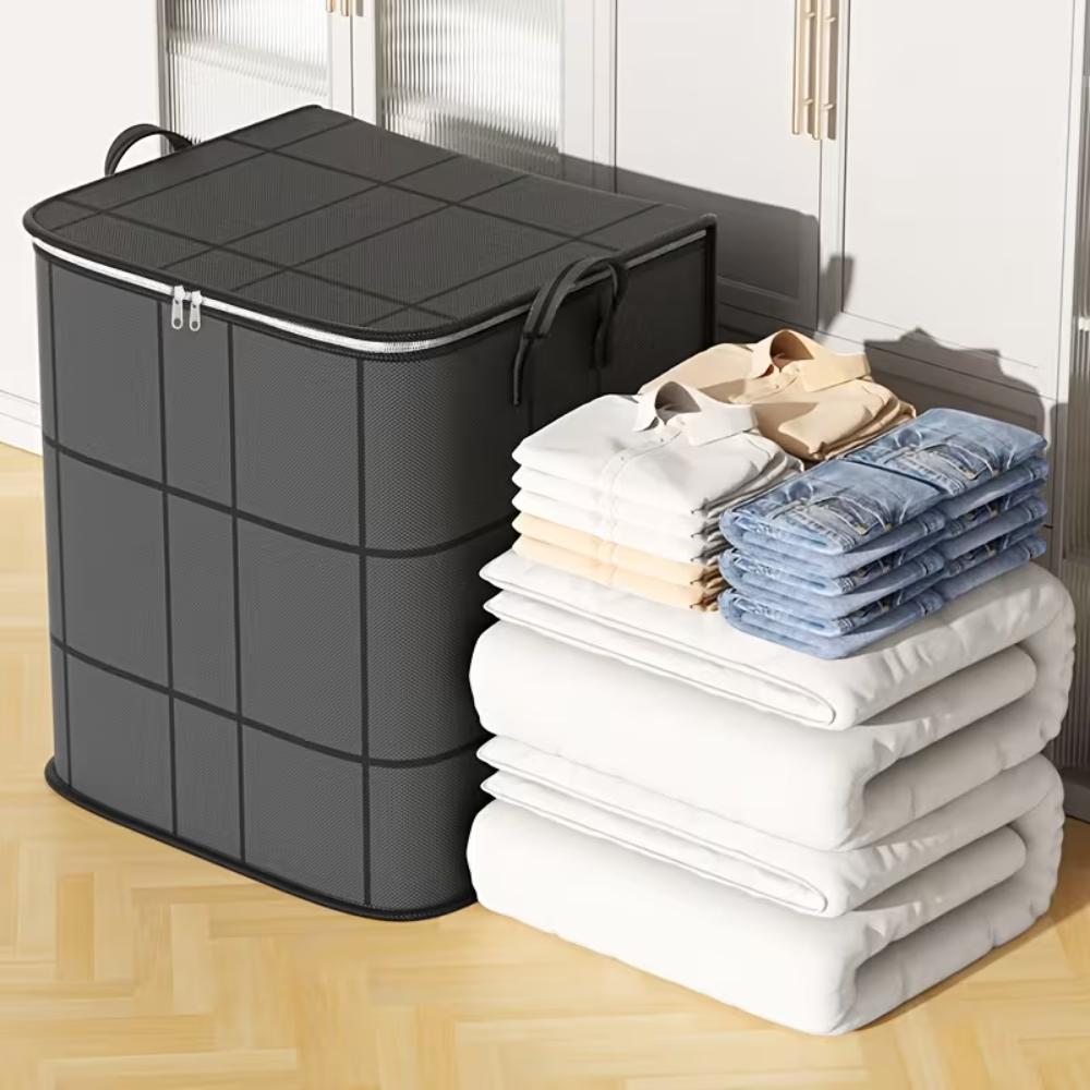 Foldable Wardrobe Storage Bag With Large Capacity Clothes Organizer BoxFoldable Wardrobe Storage Bag With Large Capacity Clothes Organizer Box - Image 4