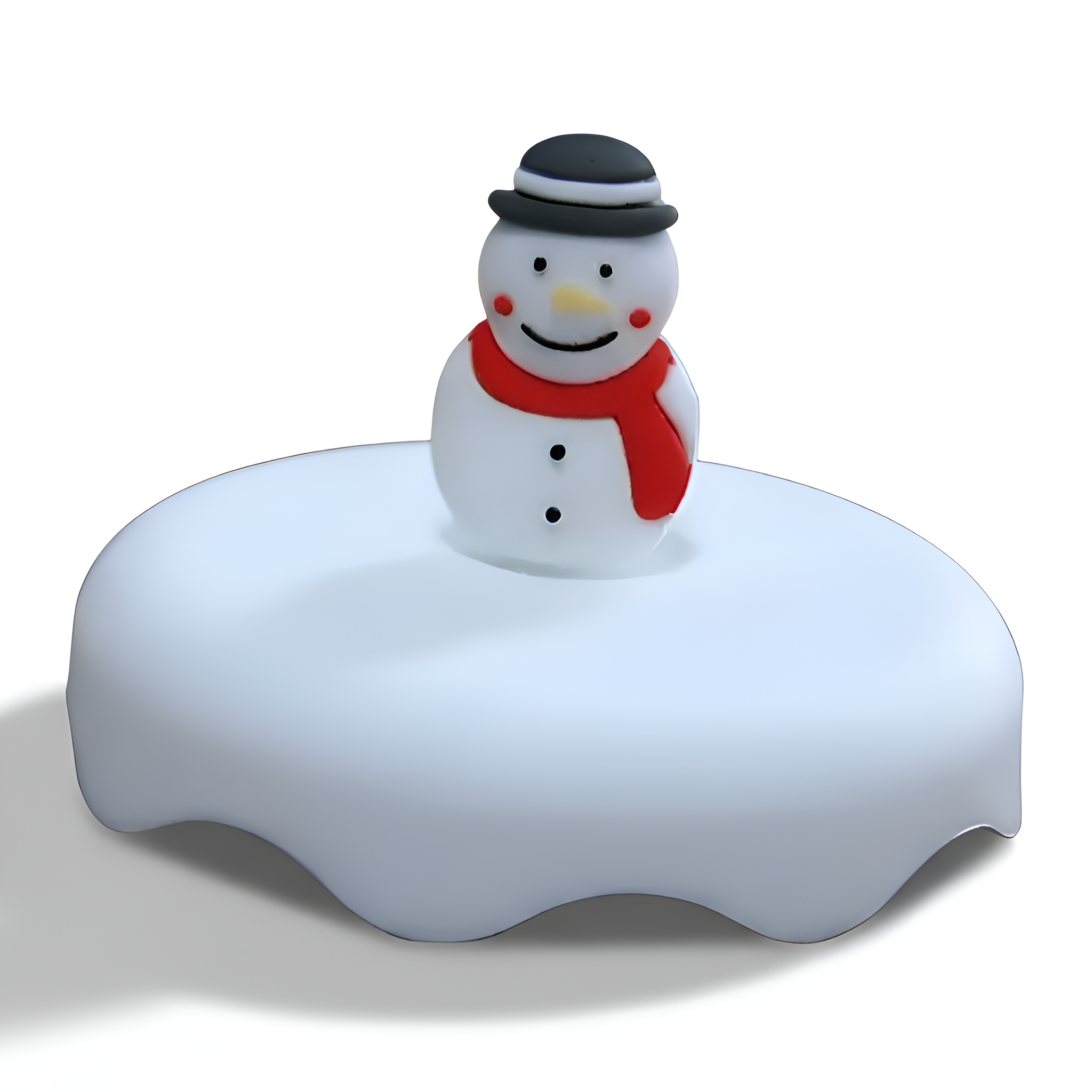 Christmas Themed Glass Cup With Snowman And Tree LidChristmas Themed Glass Cup With Snowman And Tree Lid - Image 7