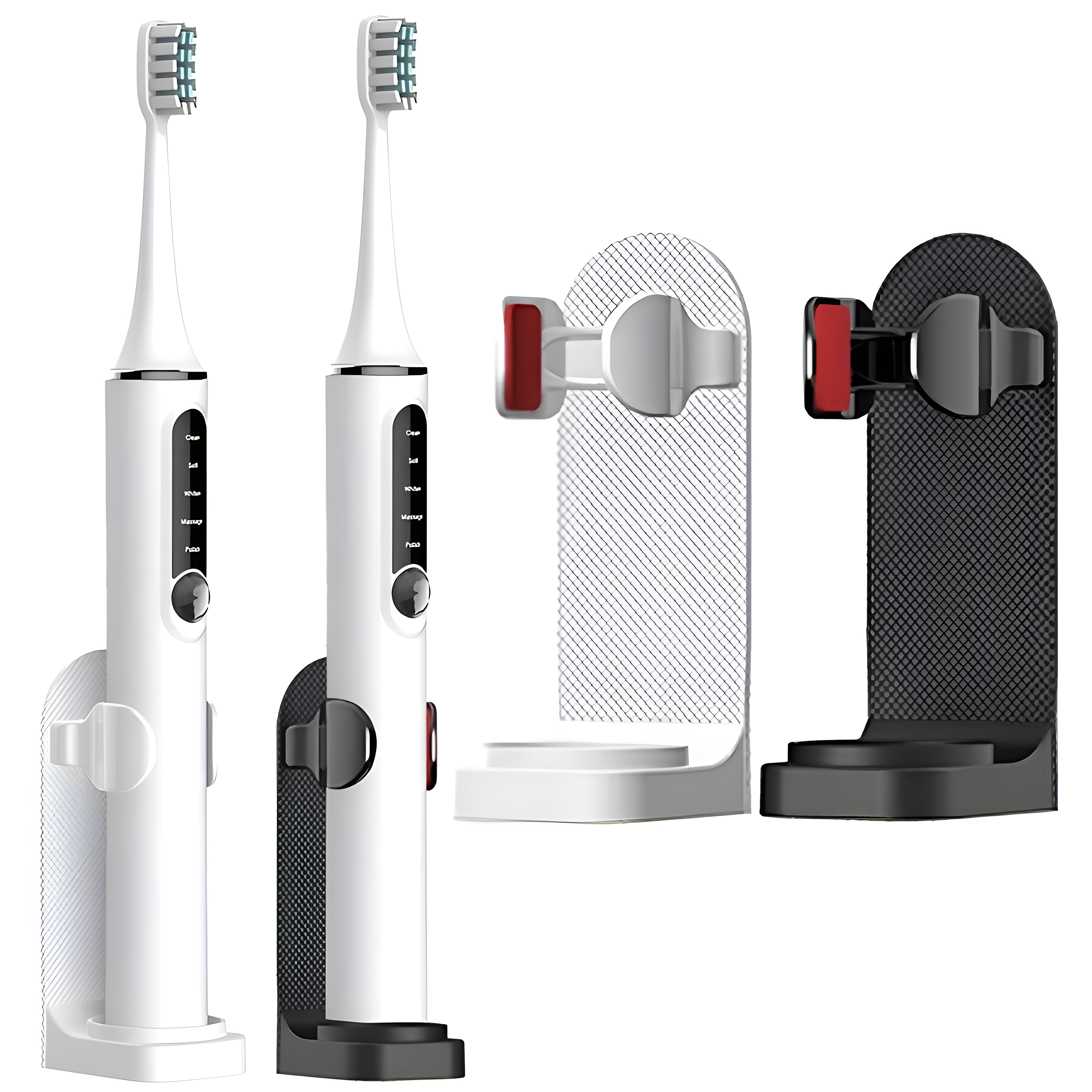 Wall Mounted Electric Toothbrush Holder For Bathroom Organization