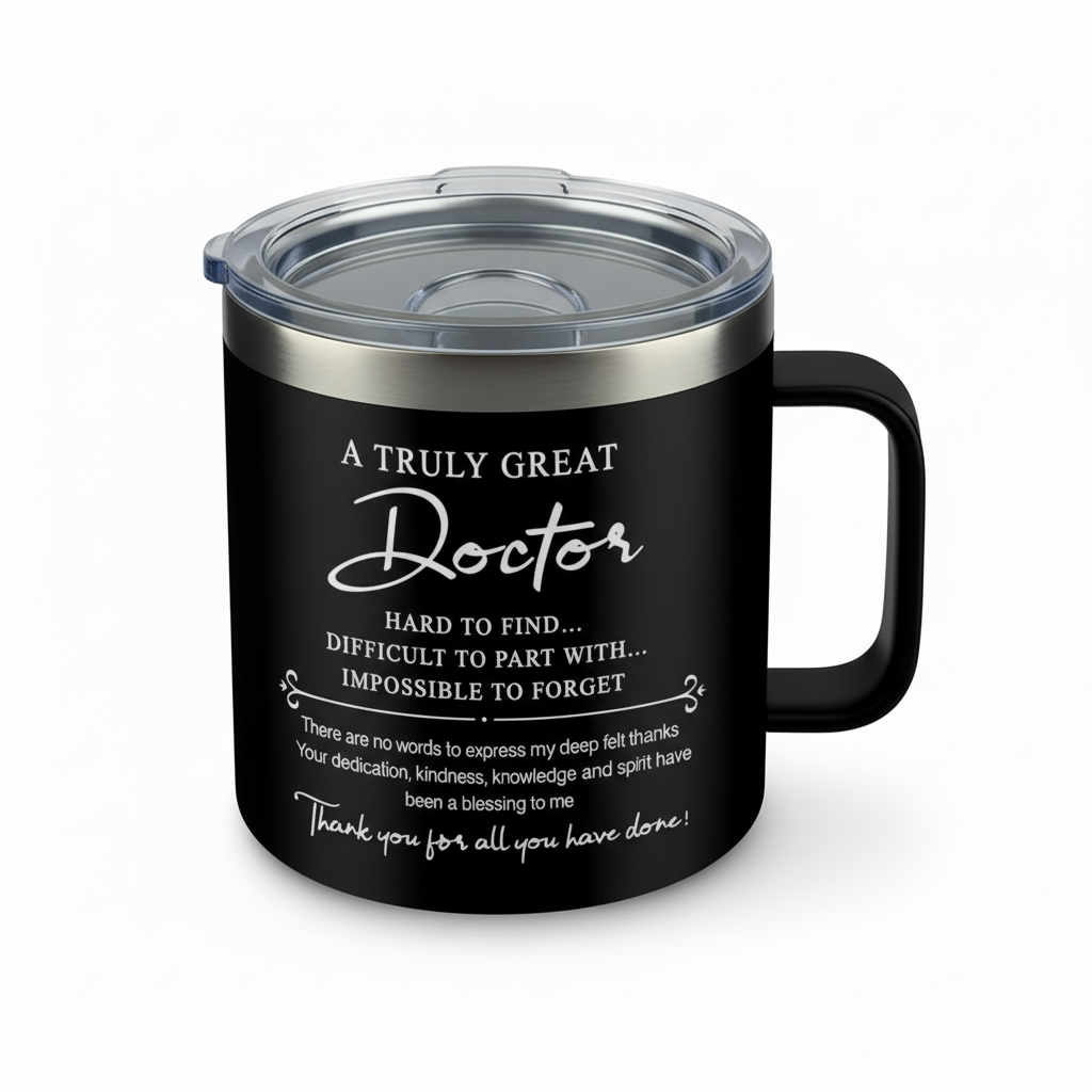 14oz Stainless Steel Doctor Appreciation Tumbler14oz Stainless Steel Doctor Appreciation Tumbler - Image 3