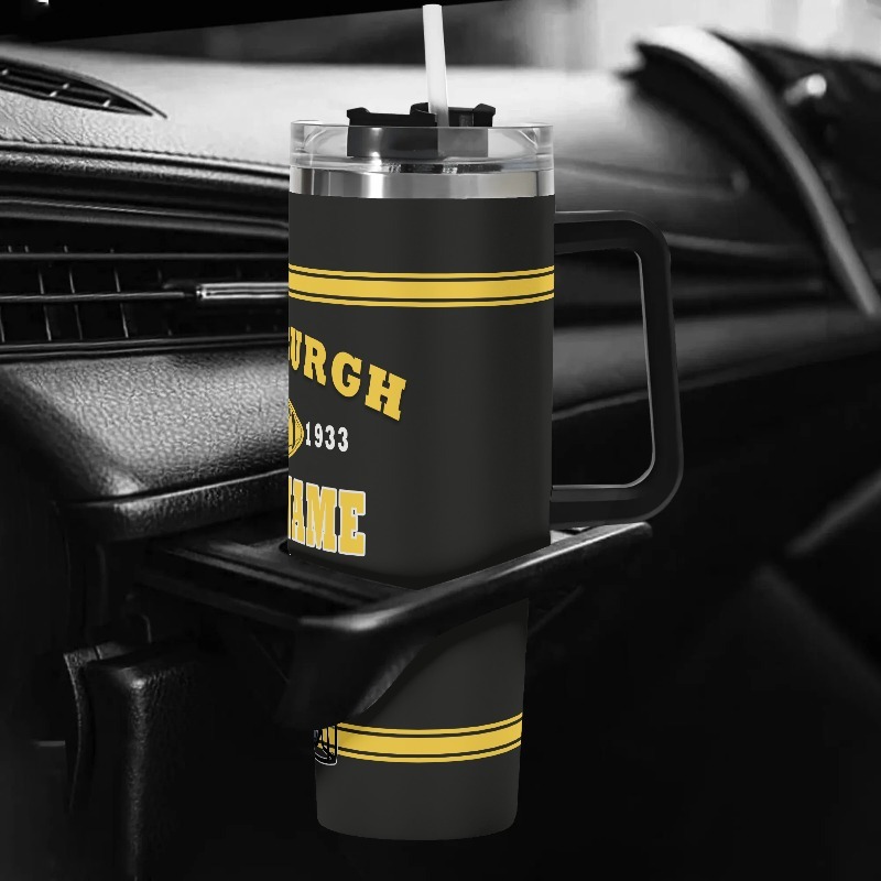 Custom 40oz Pittsburgh City Theme Stainless Steel Travel Mug40oz Pittsburgh Steelers Football Team Personalized Themed Stainless Steel Travel Mug - Image 4