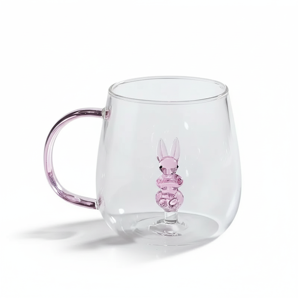 3D Animal Design Glass Mug3D Animal Design Insulated Glass Mug - Image 7